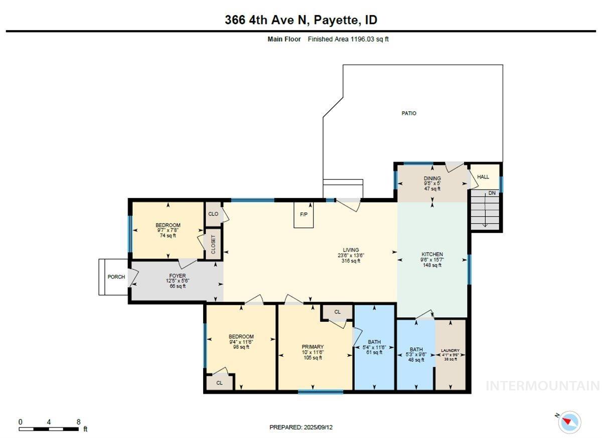 366 4th Ave N, Payette, Idaho 83661, 3 Bedrooms, 2 Bathrooms, Residential For Sale, Price $315,000,MLS 98971784