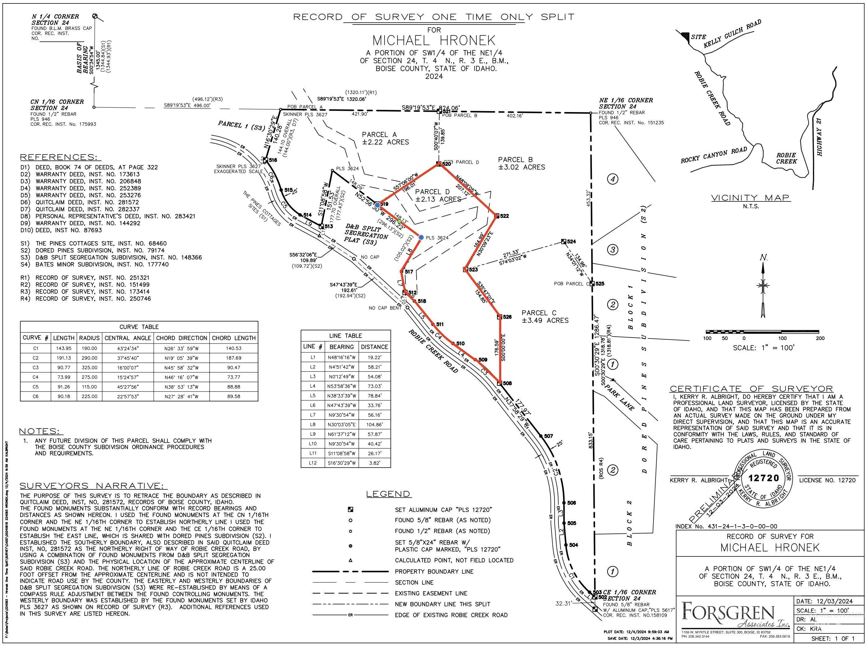 PARCEL D Park Lane, Boise, Idaho 83716, Land For Sale, Price $99,000,MLS 98971792