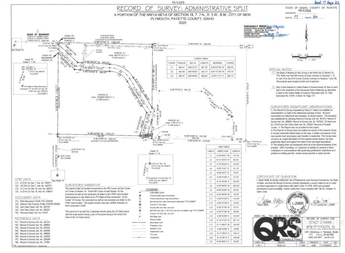 6410 Dallas Rd, New Plymouth, Idaho 83655, Land For Sale, Price $471,200,MLS 98971823