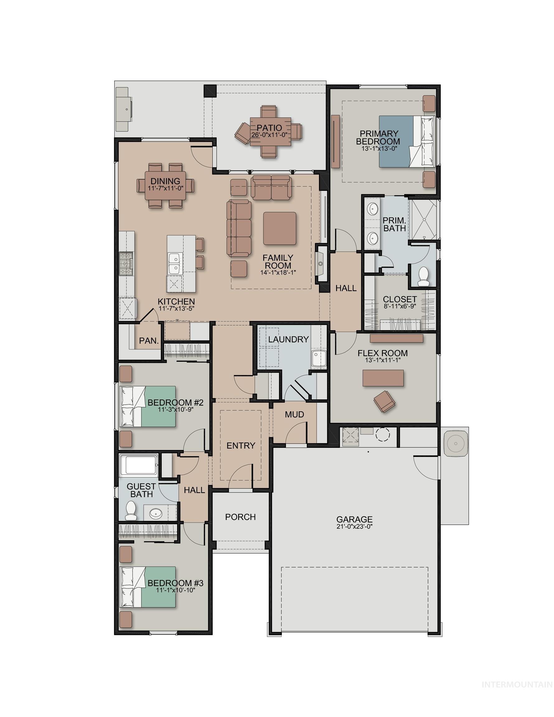 998 E Escalation St, Meridian, Idaho 83642, 3 Bedrooms, 2 Bathrooms, Residential For Sale, Price $605,340,MLS 98972231