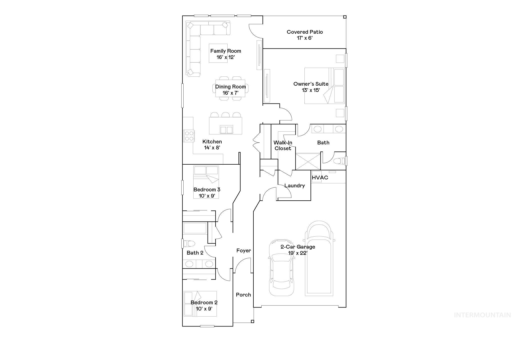 8970 W Inspirado St, Meridian, Idaho 83646, 3 Bedrooms, 2 Bathrooms, Residential For Sale, Price $442,400,MLS 98972399