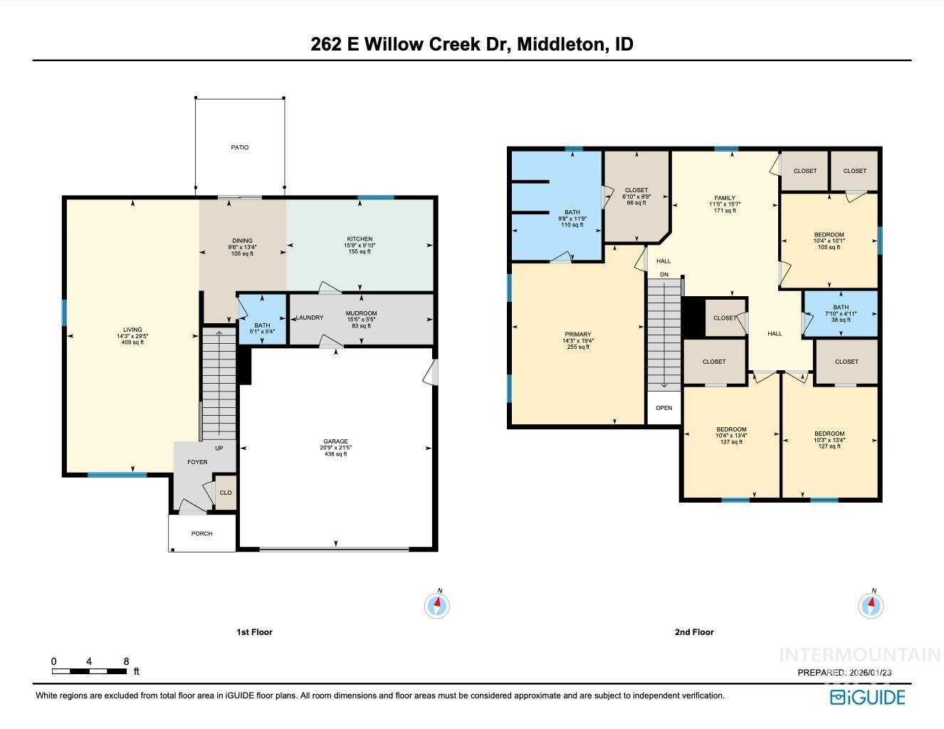 262 E Willowcreek Dr, Middleton, Idaho 83644, 4 Bedrooms, 2.5 Bathrooms, Residential For Sale, Price $410,000,MLS 98972575