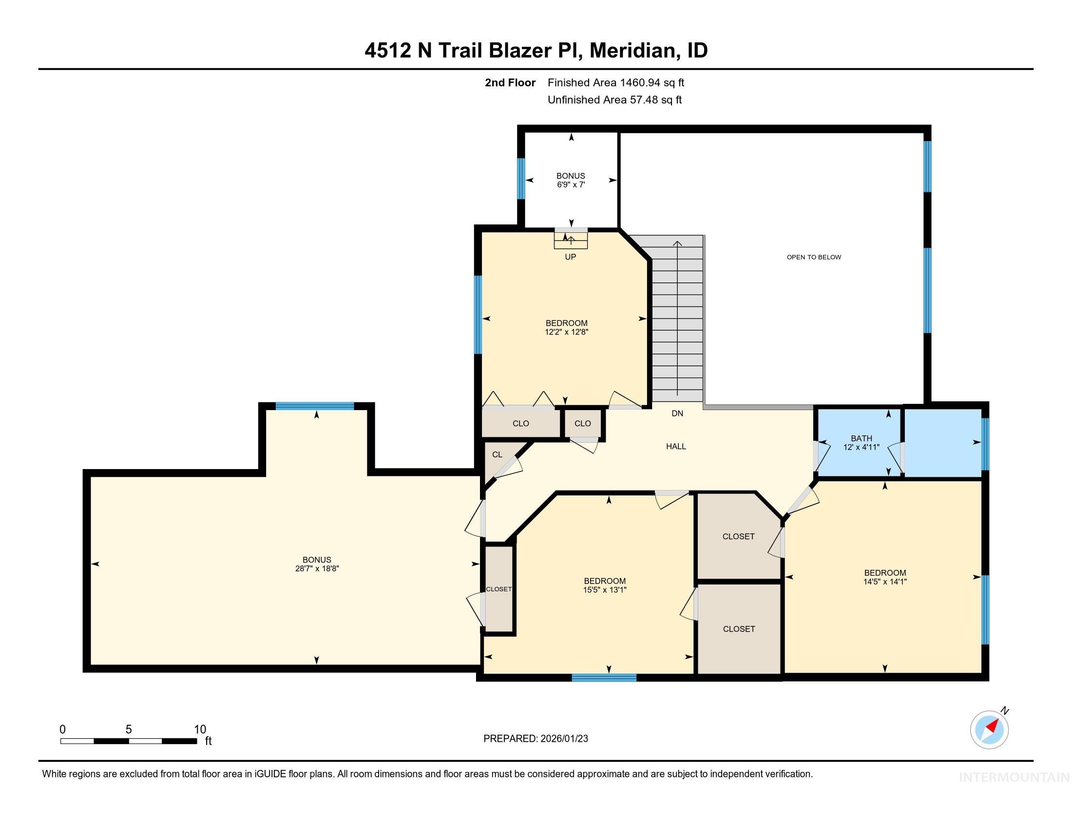 4512 N Trail Blazer Pl, Meridian, Idaho 83646, 4 Bedrooms, 2.5 Bathrooms, Residential For Sale, Price $774,900,MLS 98972592