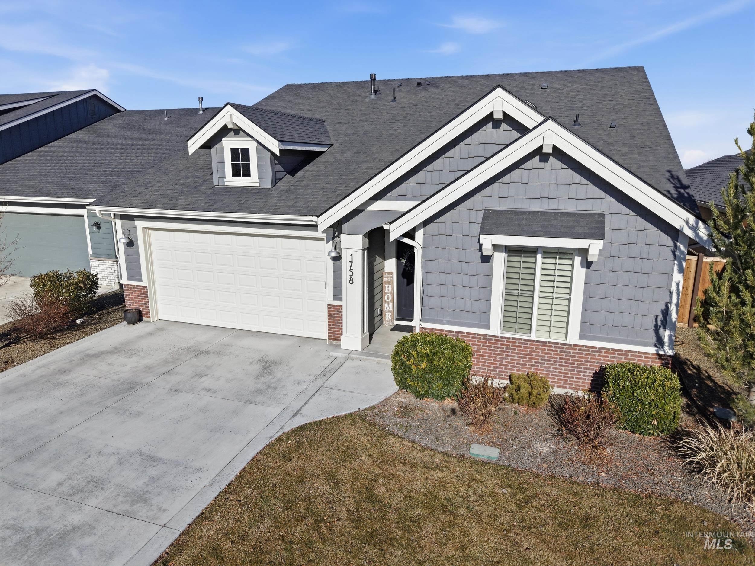 1758 W Capstone Drive, Nampa, Idaho 83686, 3 Bedrooms, 2 Bathrooms, Residential For Sale, Price $529,900, 98972713
