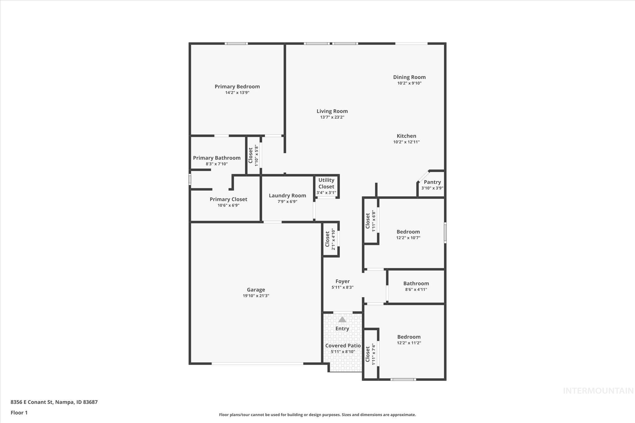 8356 E Conant St, Nampa, Idaho 83687, 3 Bedrooms, 2 Bathrooms, Residential For Sale, Price $414,800, 98972967