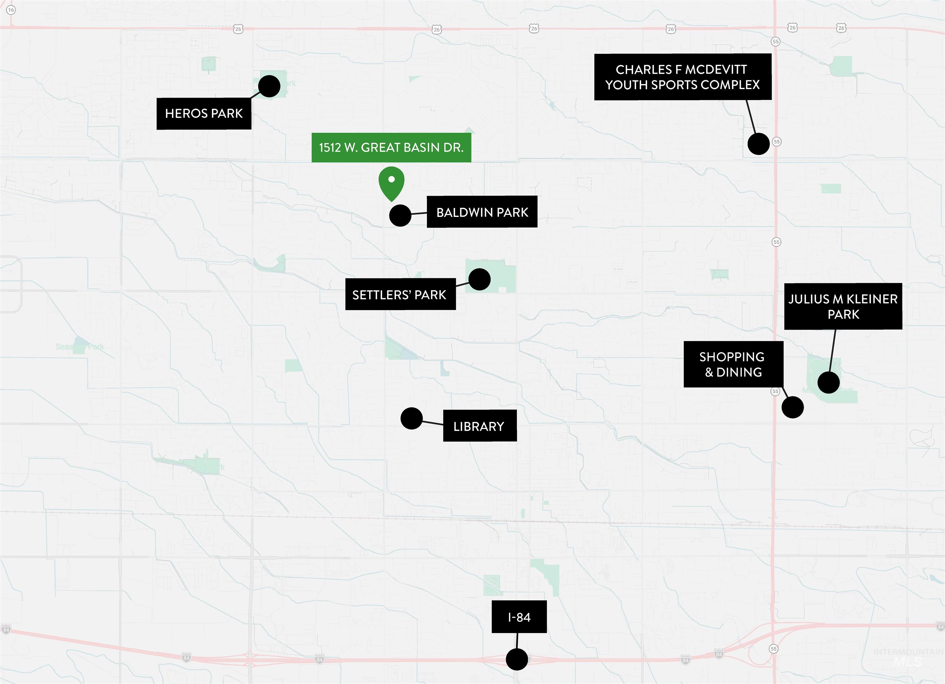 1512 W Great Basin Dr., Meridian, Idaho 83646, 3 Bedrooms, 2 Bathrooms, Residential For Sale, Price $483,000,MLS 98973011