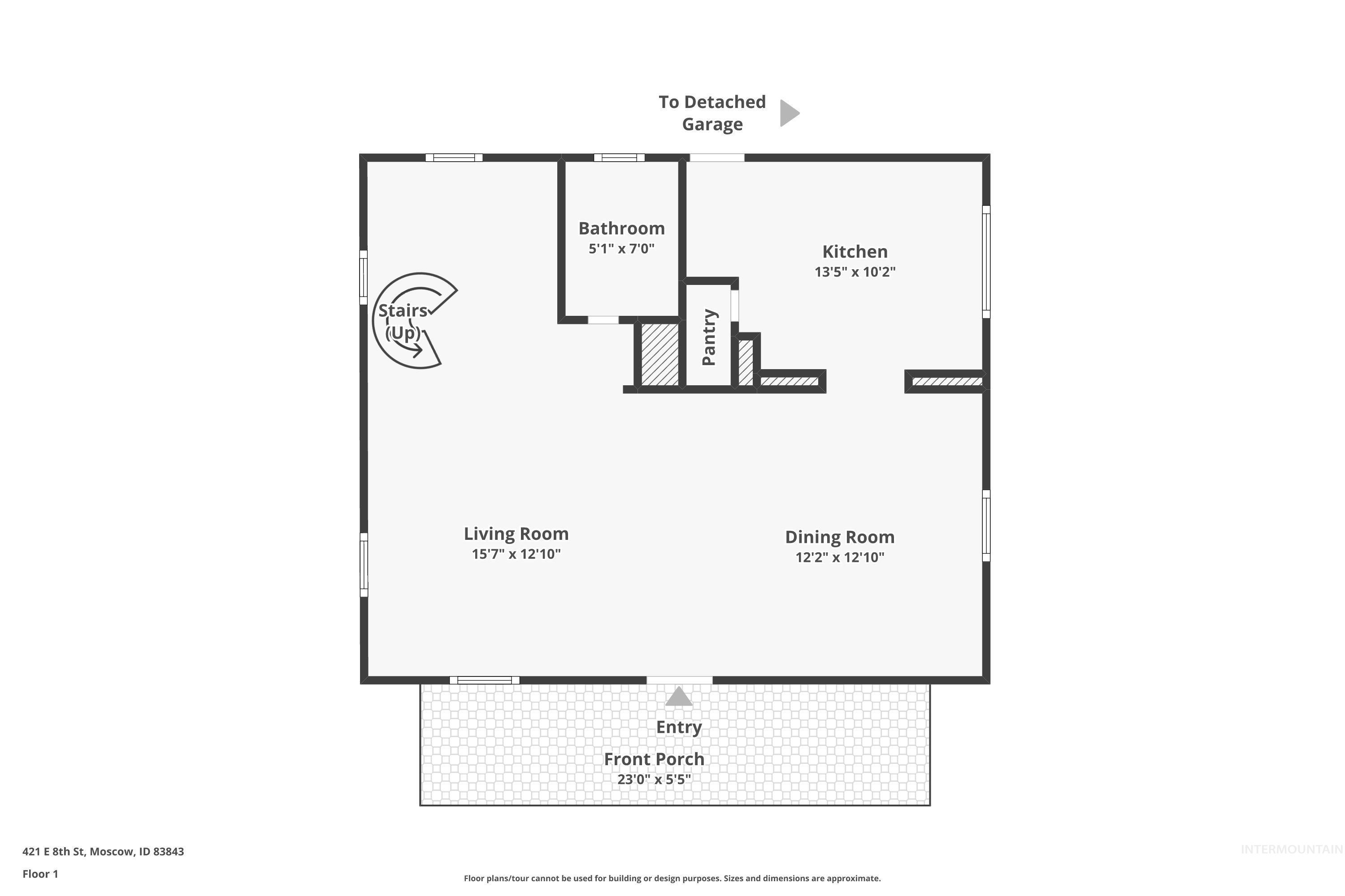 421 E 8th, Moscow, Idaho 83843, 3 Bedrooms, 2 Bathrooms, Residential For Sale, Price $329,000,MLS 98973055