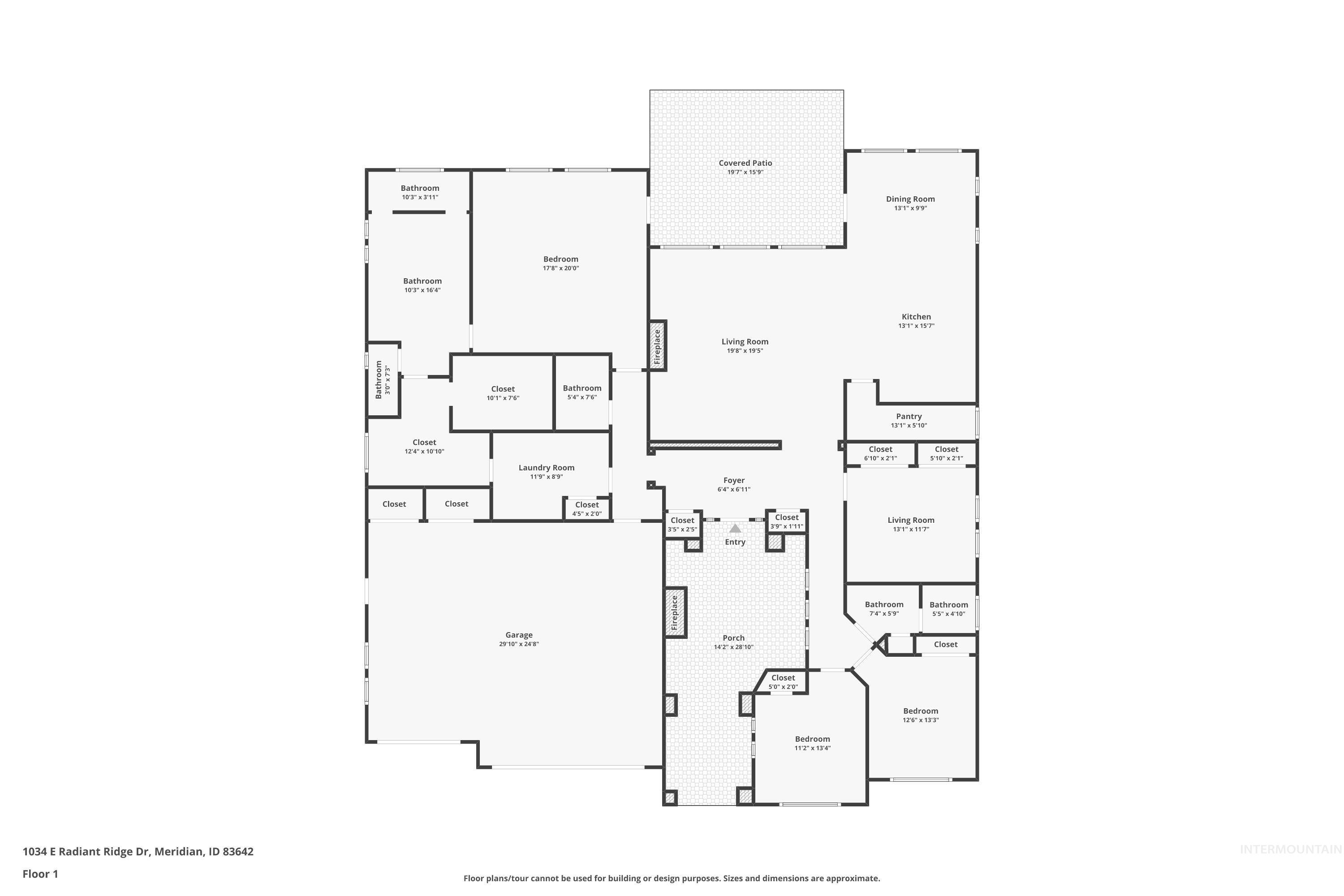 1034 E Radiant Ridge Dr, Meridian, Idaho 83642, 4 Bedrooms, 2.5 Bathrooms, Residential For Sale, Price $829,000,MLS 98973156