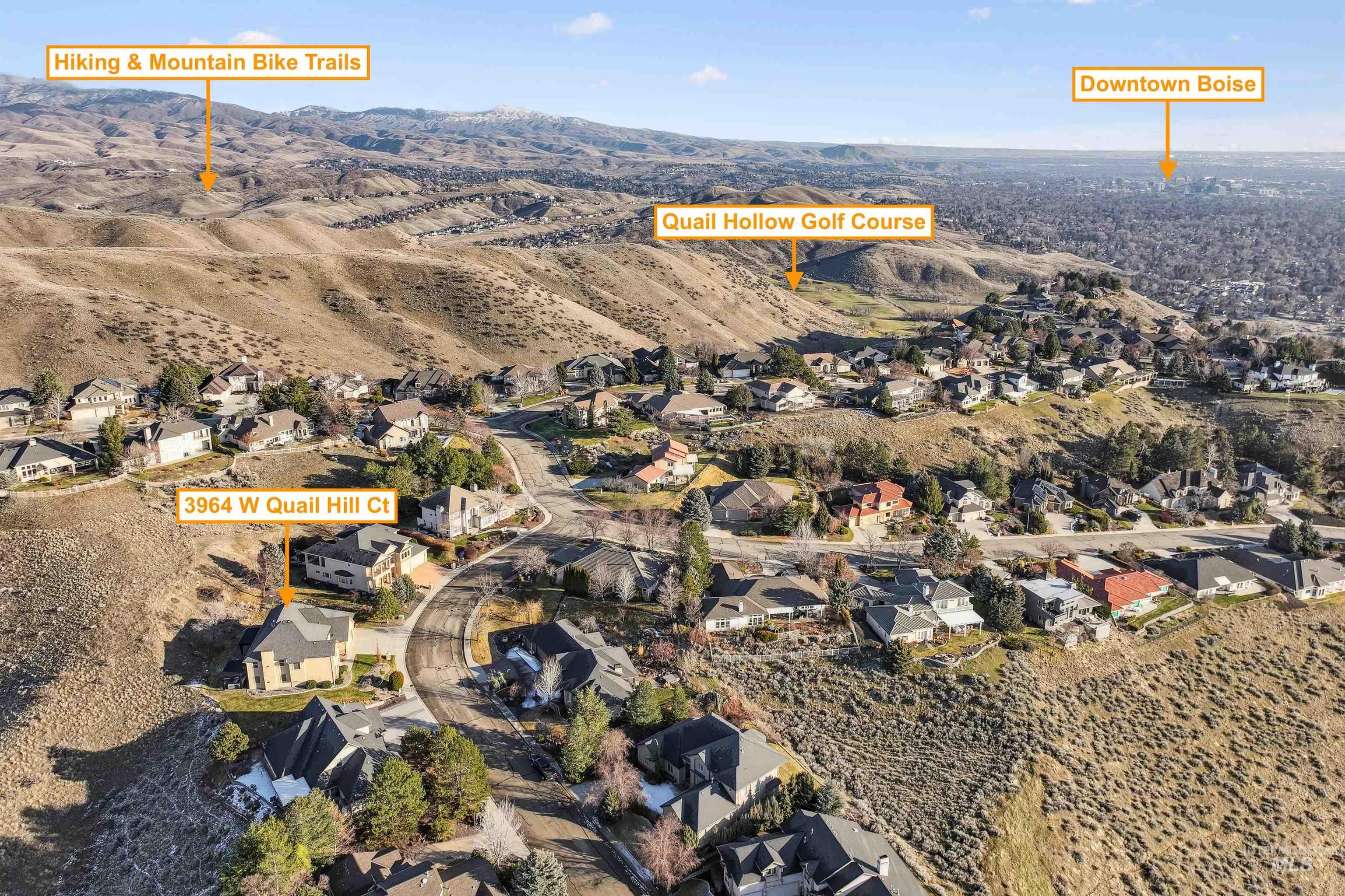 3964 W Quail Hill Court, Boise, Idaho 83703, 5 Bedrooms, 3 Bathrooms, Residential For Sale, Price $1,250,000,MLS 98973170