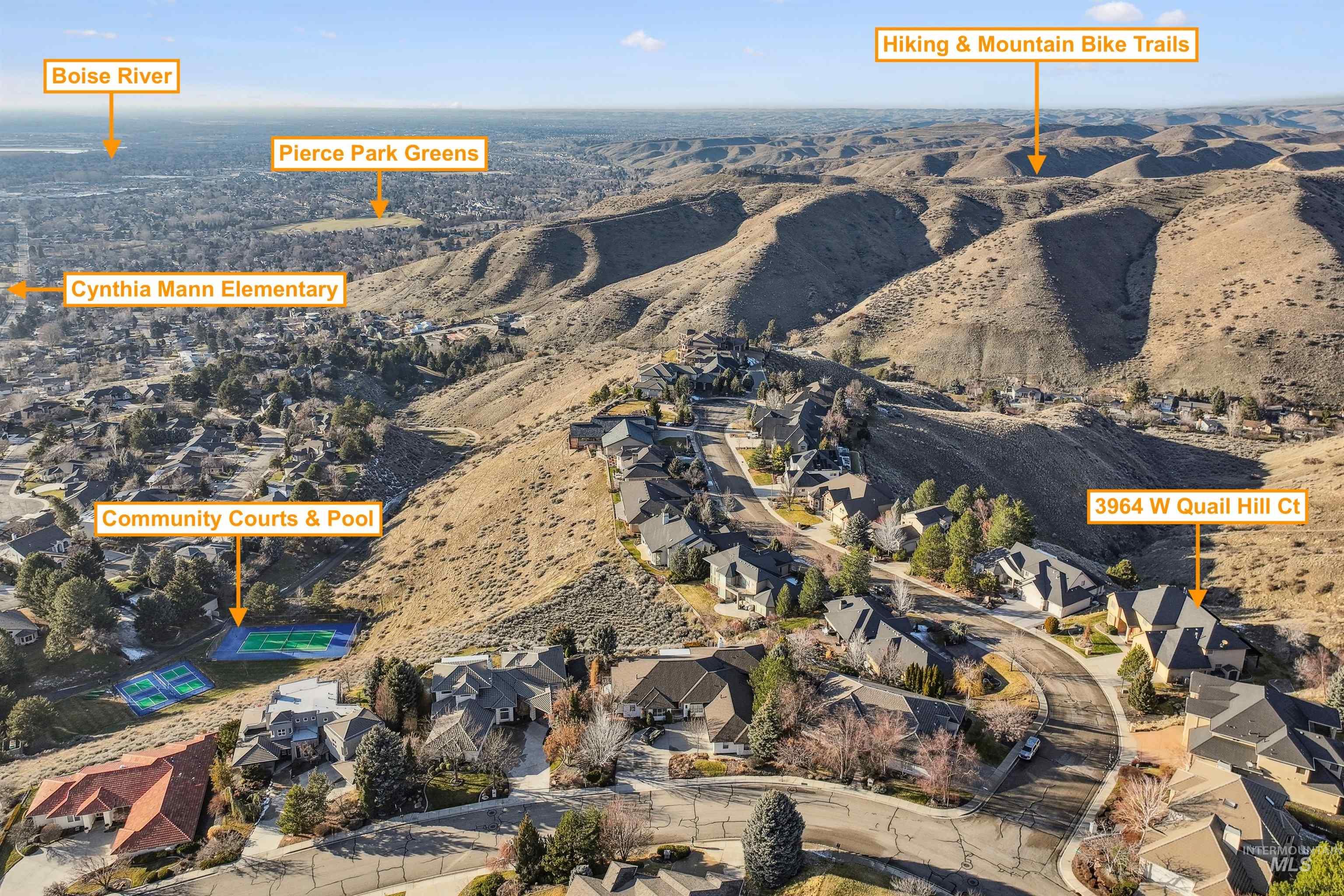 3964 W Quail Hill Court, Boise, Idaho 83703, 5 Bedrooms, 3 Bathrooms, Residential For Sale, Price $1,250,000,MLS 98973170