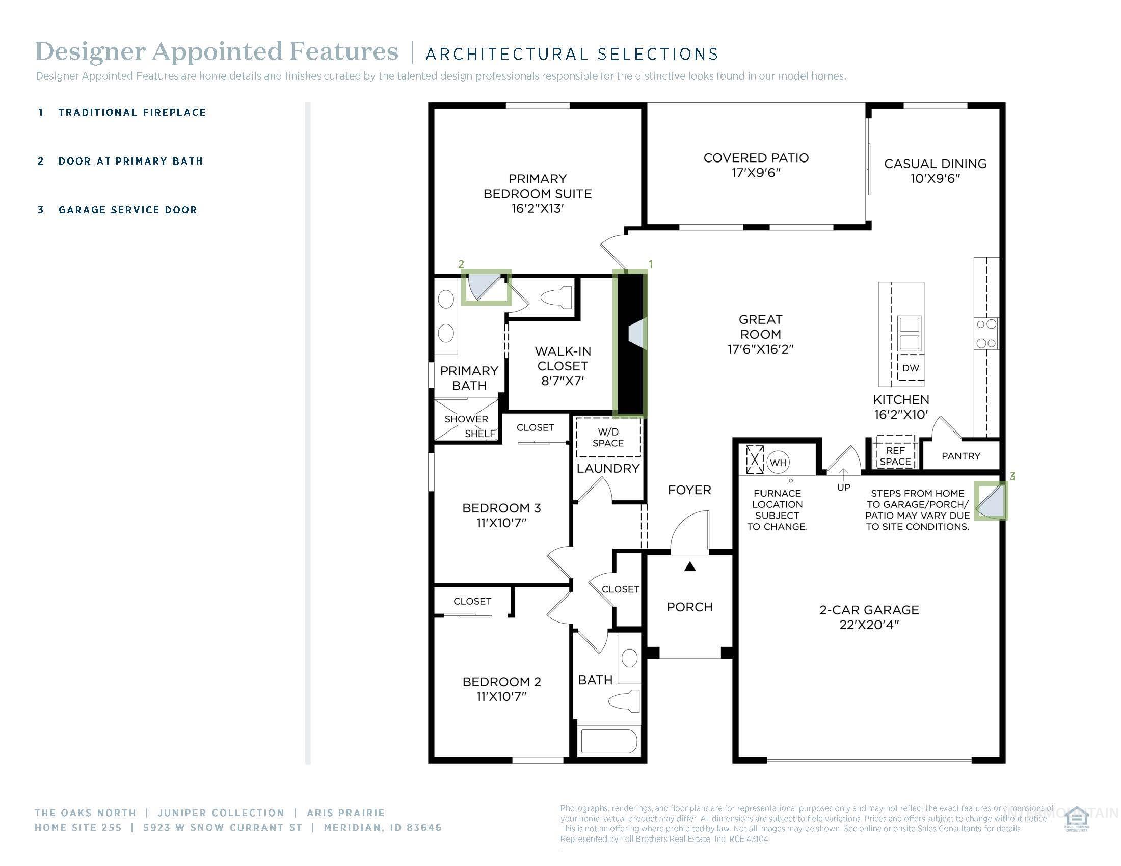 5923 W Snow Currant St, Meridian, Idaho 83646, 3 Bedrooms, 2 Bathrooms, Residential For Sale, Price $497,000, 98973185