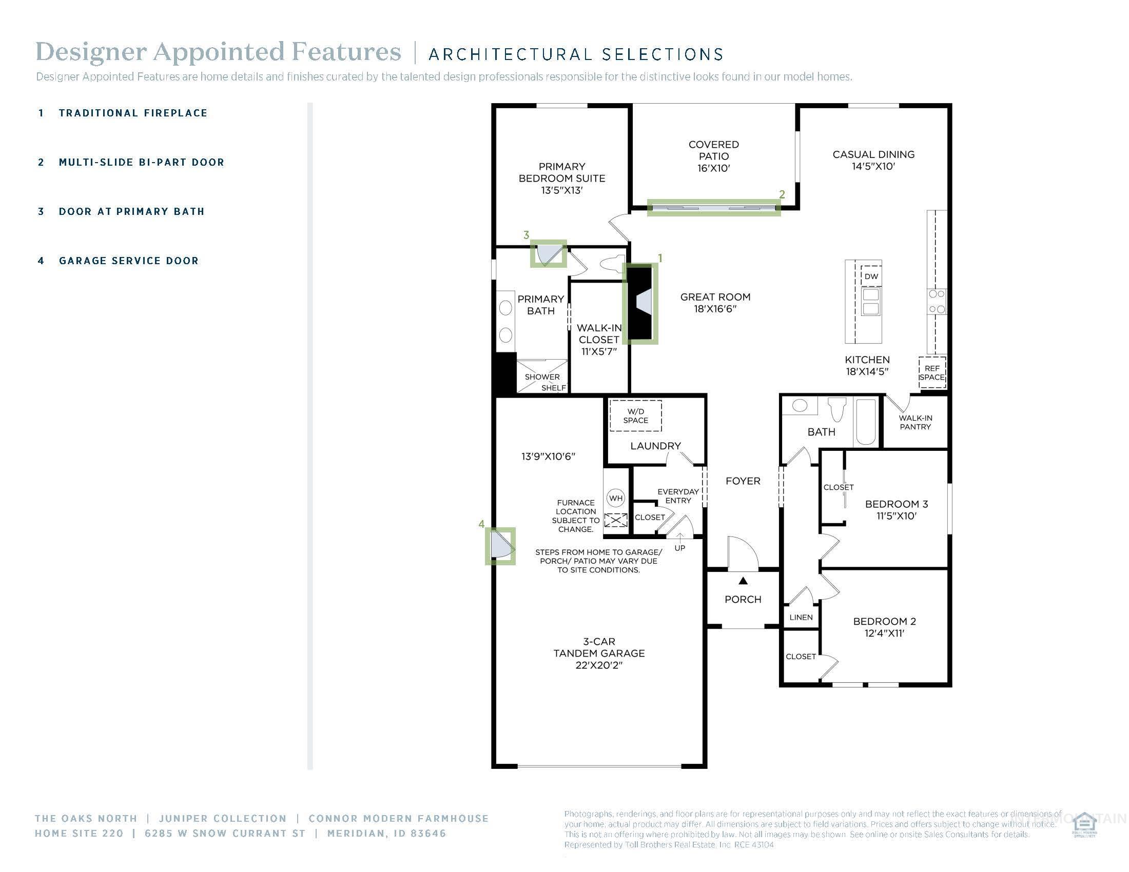 6285 W Snow Currant St, Meridian, Idaho 83646, 3 Bedrooms, 2 Bathrooms, Residential For Sale, Price $559,000, 98973188