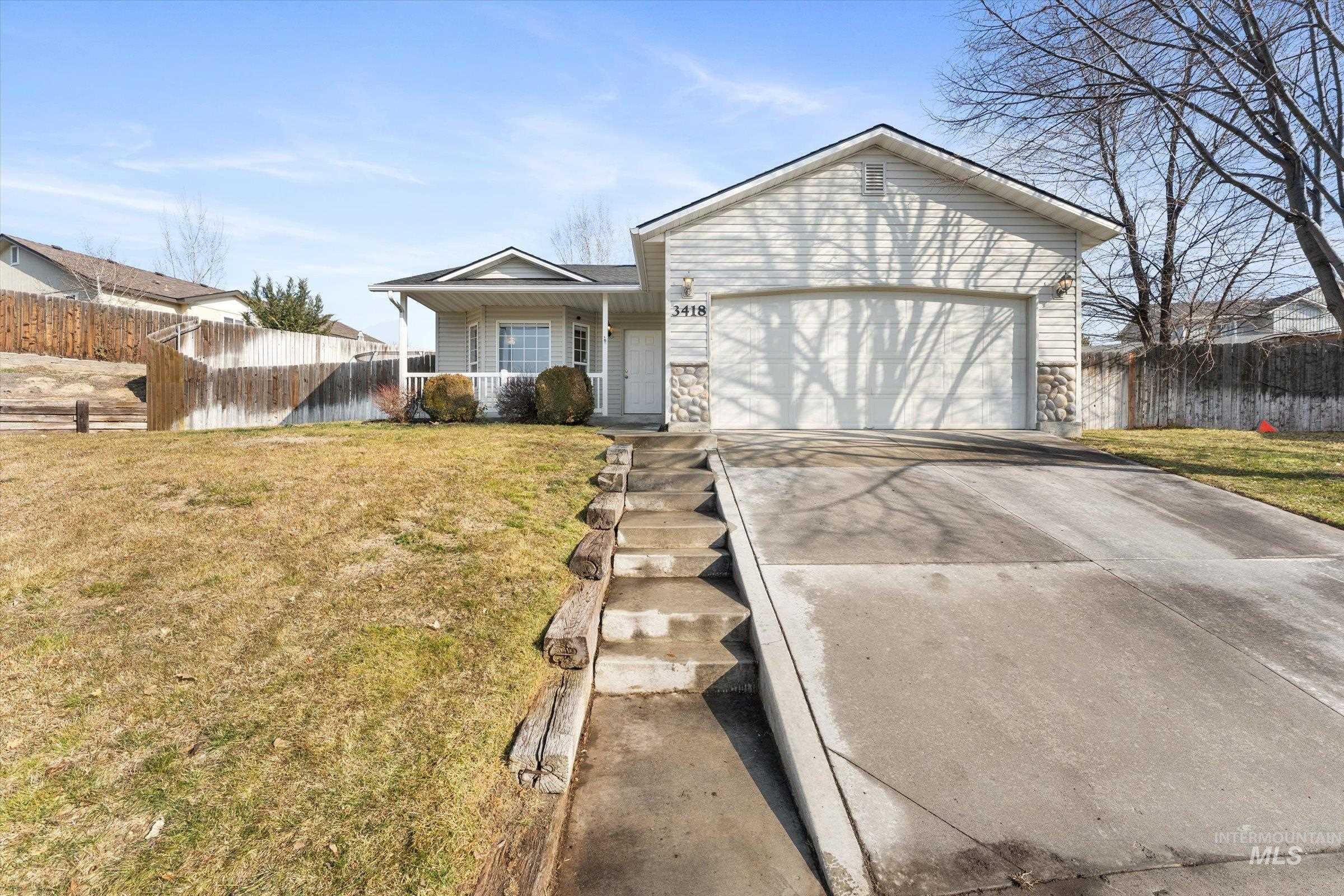 3418 E Friar Tuck Ct, Nampa, Idaho 83687-9062, 3 Bedrooms, 2 Bathrooms, Residential For Sale, Price $325,000,MLS 98973207