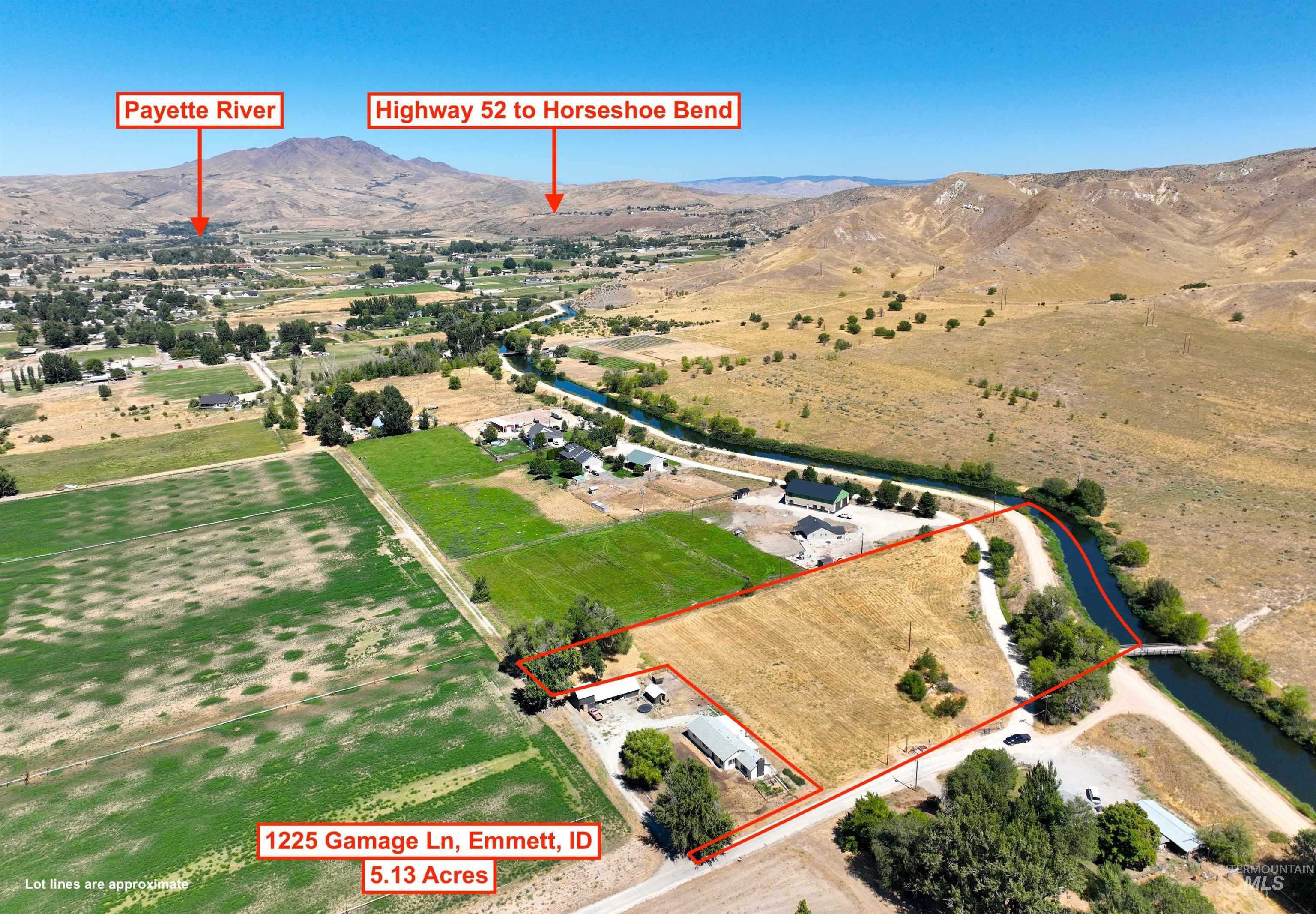 1225 Gamage Ln ., Emmett, Idaho 83617, Land For Sale, Price $335,000,MLS 98973383