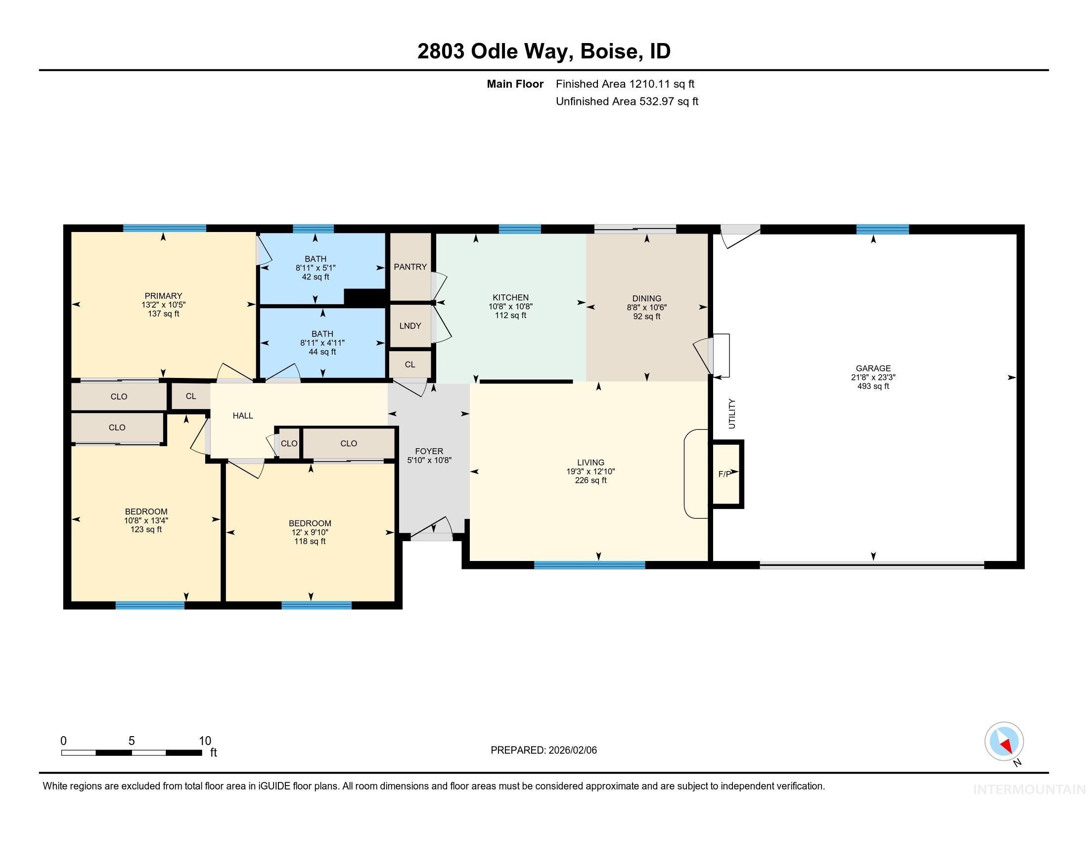 2803 S Odle Way, Boise, Idaho 83705, 3 Bedrooms, 2 Bathrooms, Residential For Sale, Price $470,000,MLS 98973945