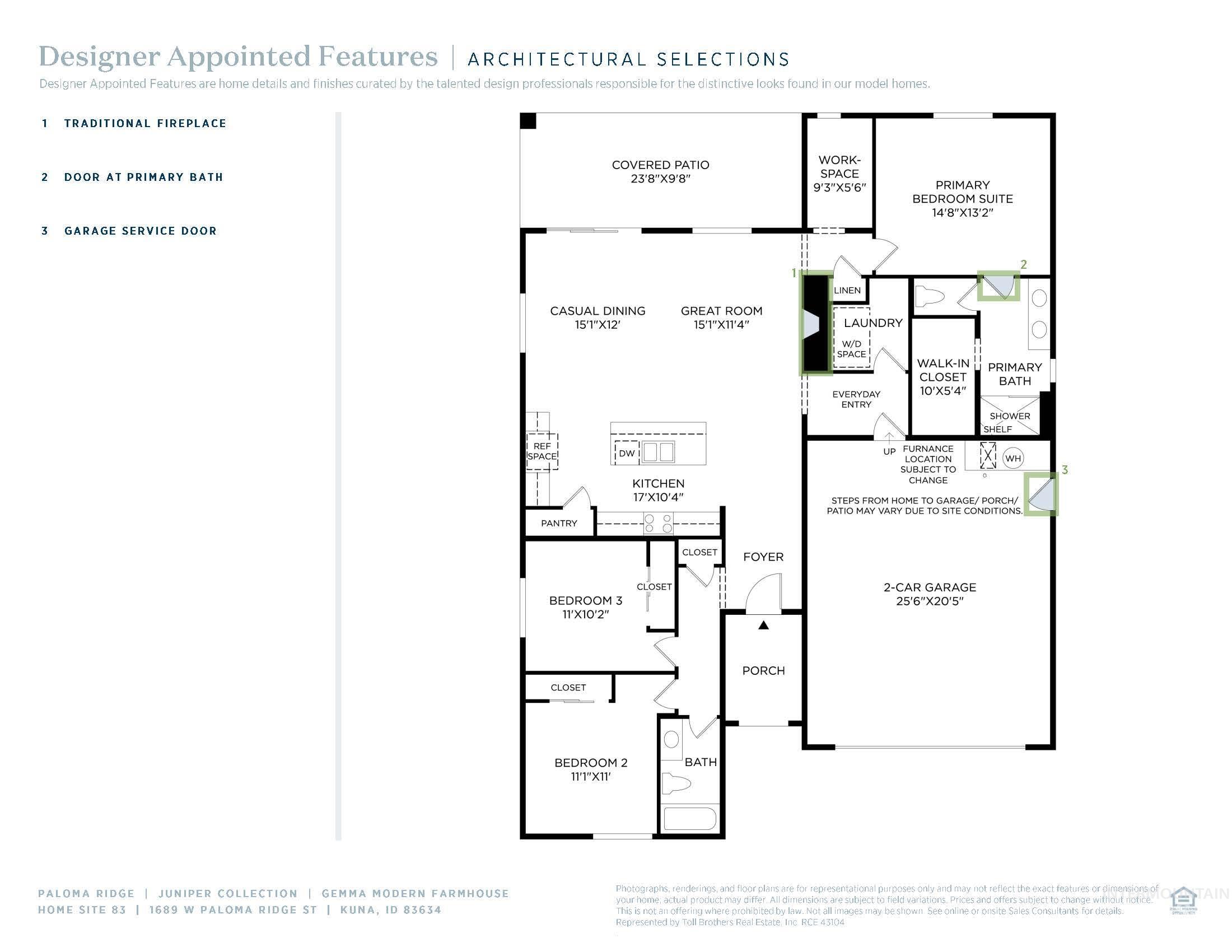 1689 W Paloma Ridge St, Meridian, Idaho 83642, 3 Bedrooms, 2 Bathrooms, Residential For Sale, Price $499,000,MLS 98974064