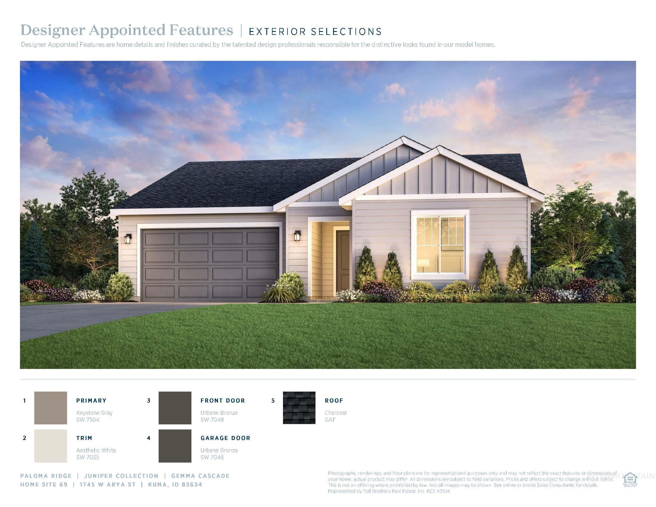 1745 W Arya St, Kuna, Idaho 83634, 3 Bedrooms, 2 Bathrooms, Residential For Sale, Price $479,000, 98974145