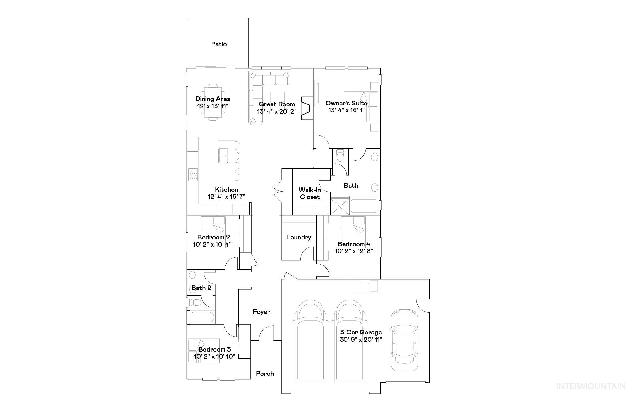 7049 N Daisy Teal Ave, Meridian, Idaho 83646, 4 Bedrooms, 2 Bathrooms, Residential For Sale, Price $532,900,MLS 98974326
