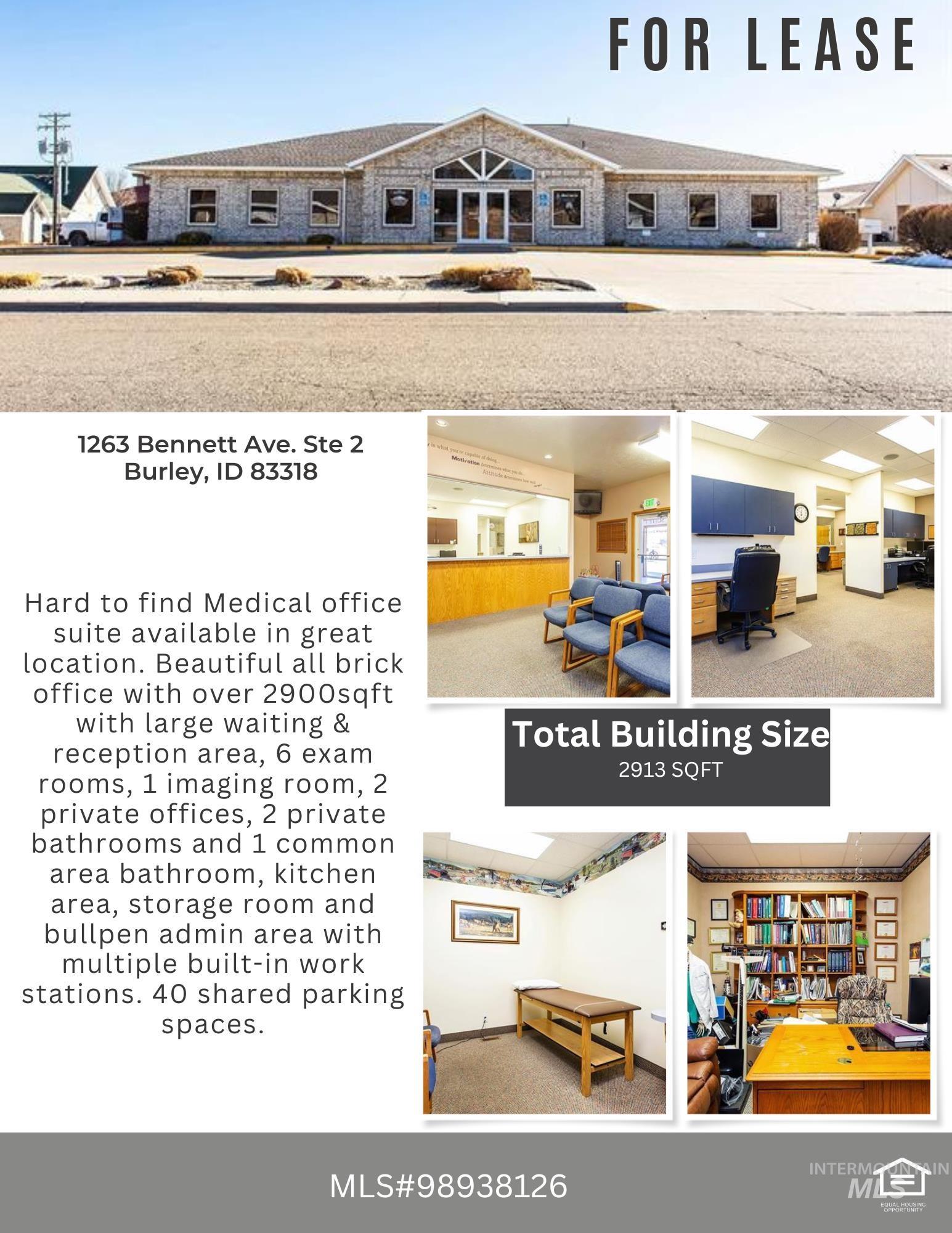 1263 Bennett Ave. Suite 2, Burley, Idaho 83318, Business/Commercial For Sale, Price $825,000,MLS 98974378