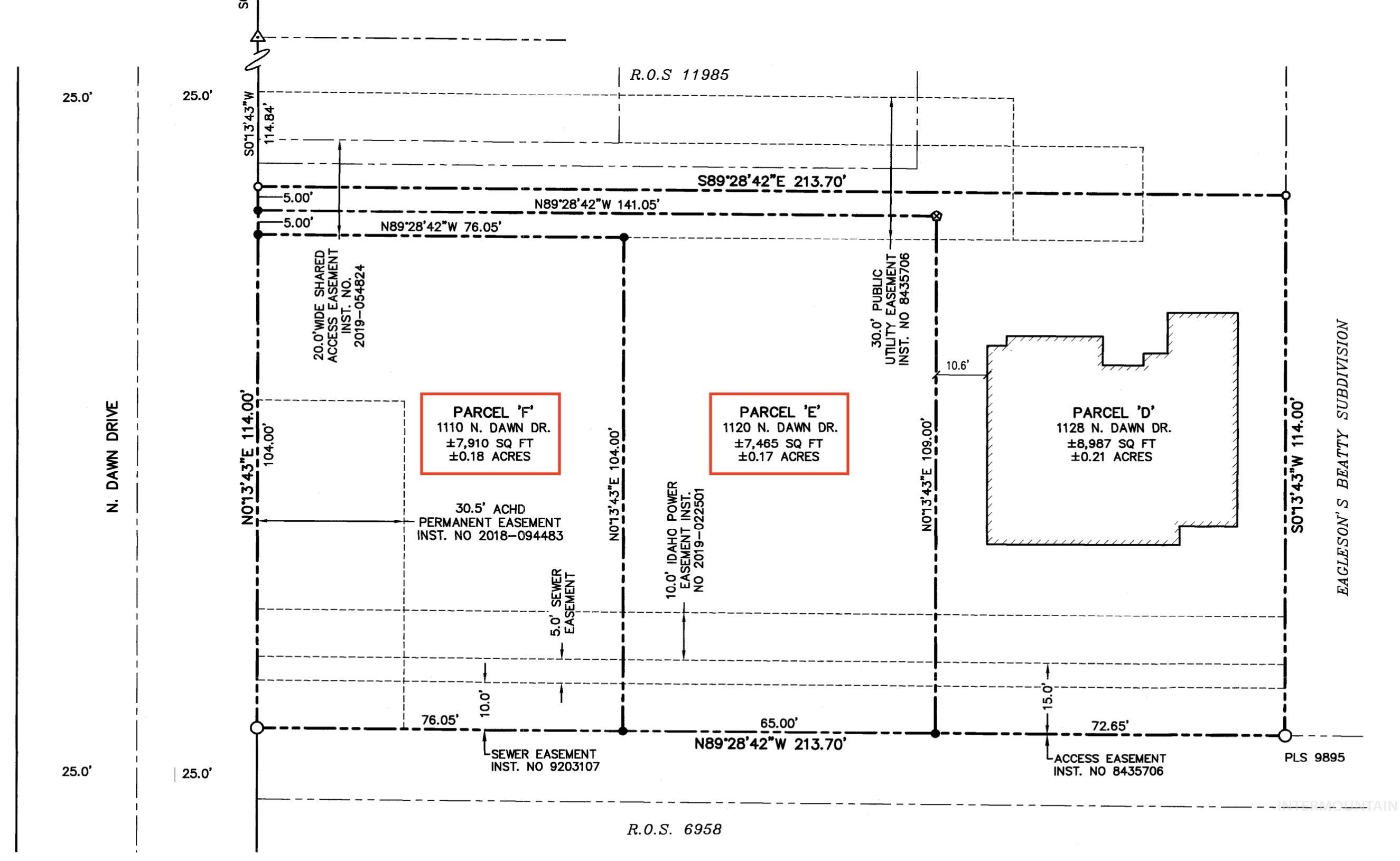 1110 & 1120 N Dawn Dr, Boise, Idaho 83713, Land For Sale, Price $330,000,MLS 98974450