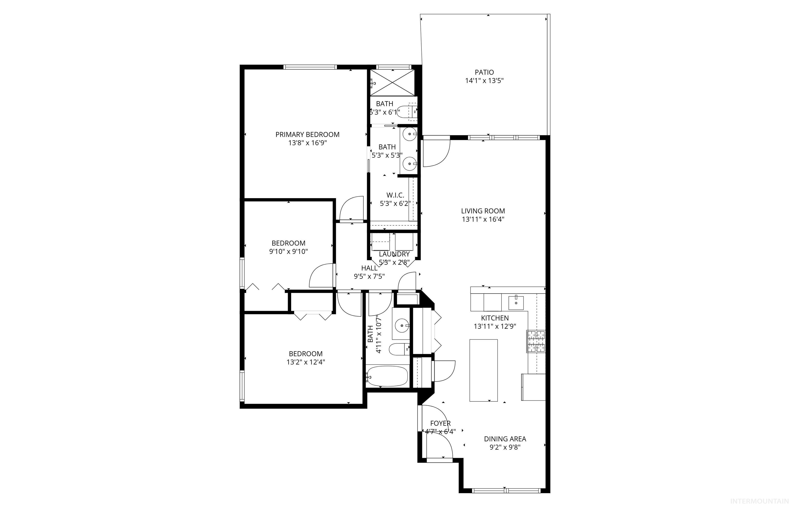 1671 E Netley St., Meridian, Idaho 83646, 3 Bedrooms, 2 Bathrooms, Residential For Sale, Price $415,990,MLS 98974480