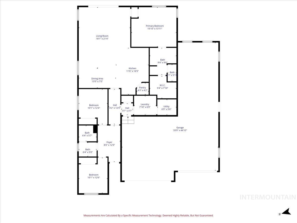18466 N Geranium Way, Nampa, Idaho 83687, 3 Bedrooms, 2 Bathrooms, Residential For Sale, Price $519,900, 98974504
