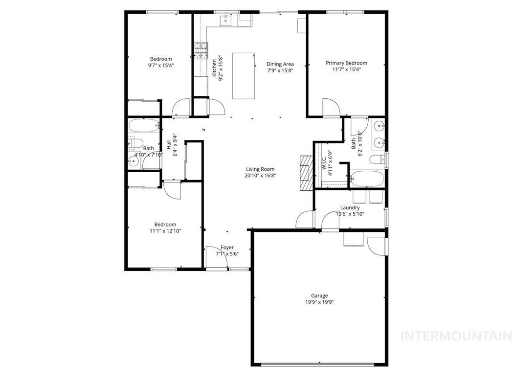 16998 N Cornwallis Way, Nampa, Idaho 83687, 3 Bedrooms, 2 Bathrooms, Residential For Sale, Price $410,000, 98974552