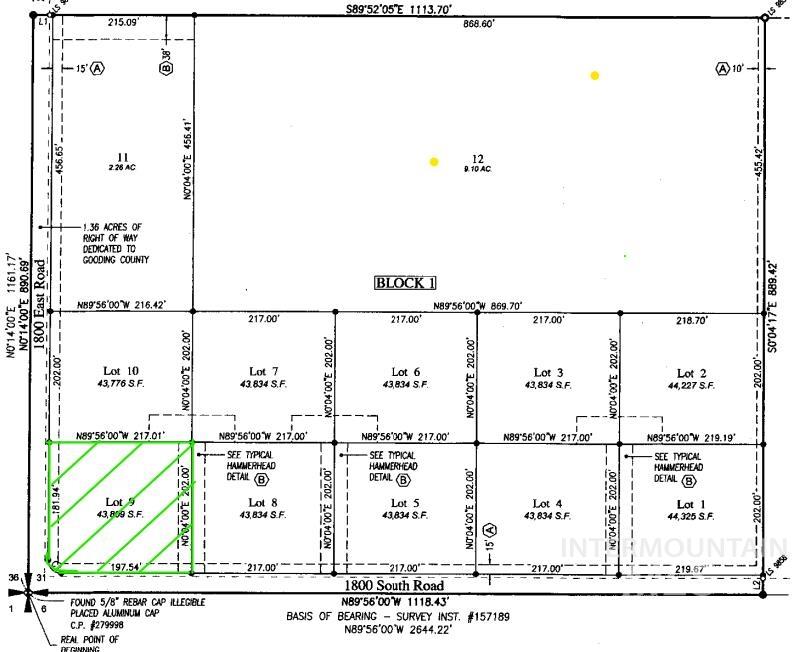 1808 E 1800 S, Gooding, Idaho 83330, Land For Sale, Price $65,900,MLS 98974556