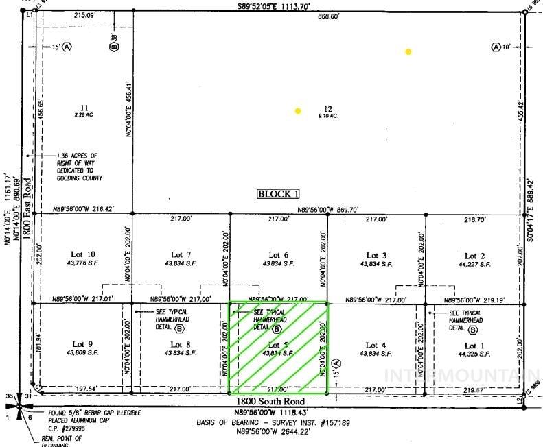 1816 E 1800 S, Gooding, Idaho 83330, Land For Sale, Price $65,900,MLS 98974560