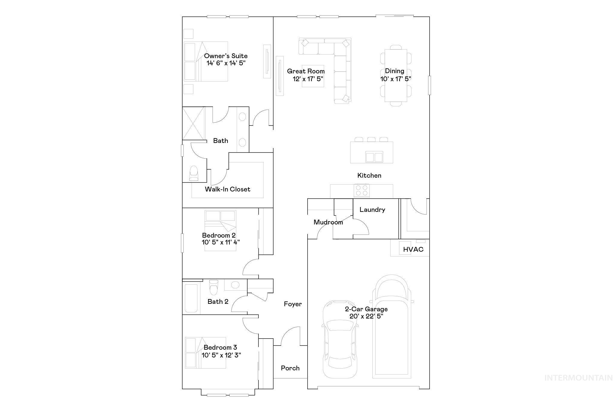 3392 S Tamayo Pl, Meridian, Idaho 83642, 3 Bedrooms, 2 Bathrooms, Residential For Sale, Price $514,900,MLS 98974629