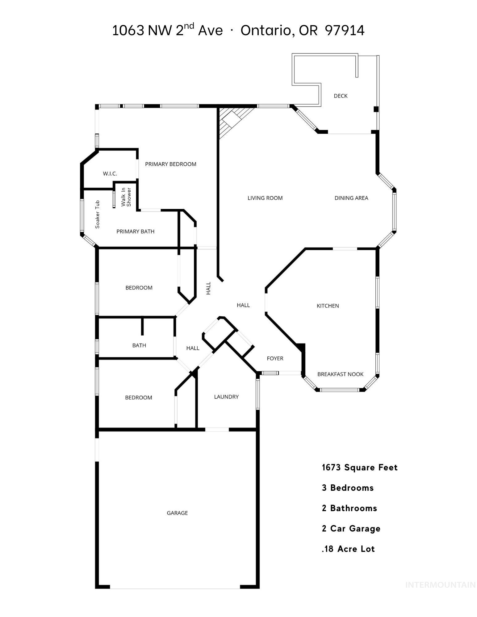 1063 NW 2nd Ave, Ontario, Oregon 97914, 3 Bedrooms, 2 Bathrooms, Residential For Sale, Price $365,000,MLS 98974873