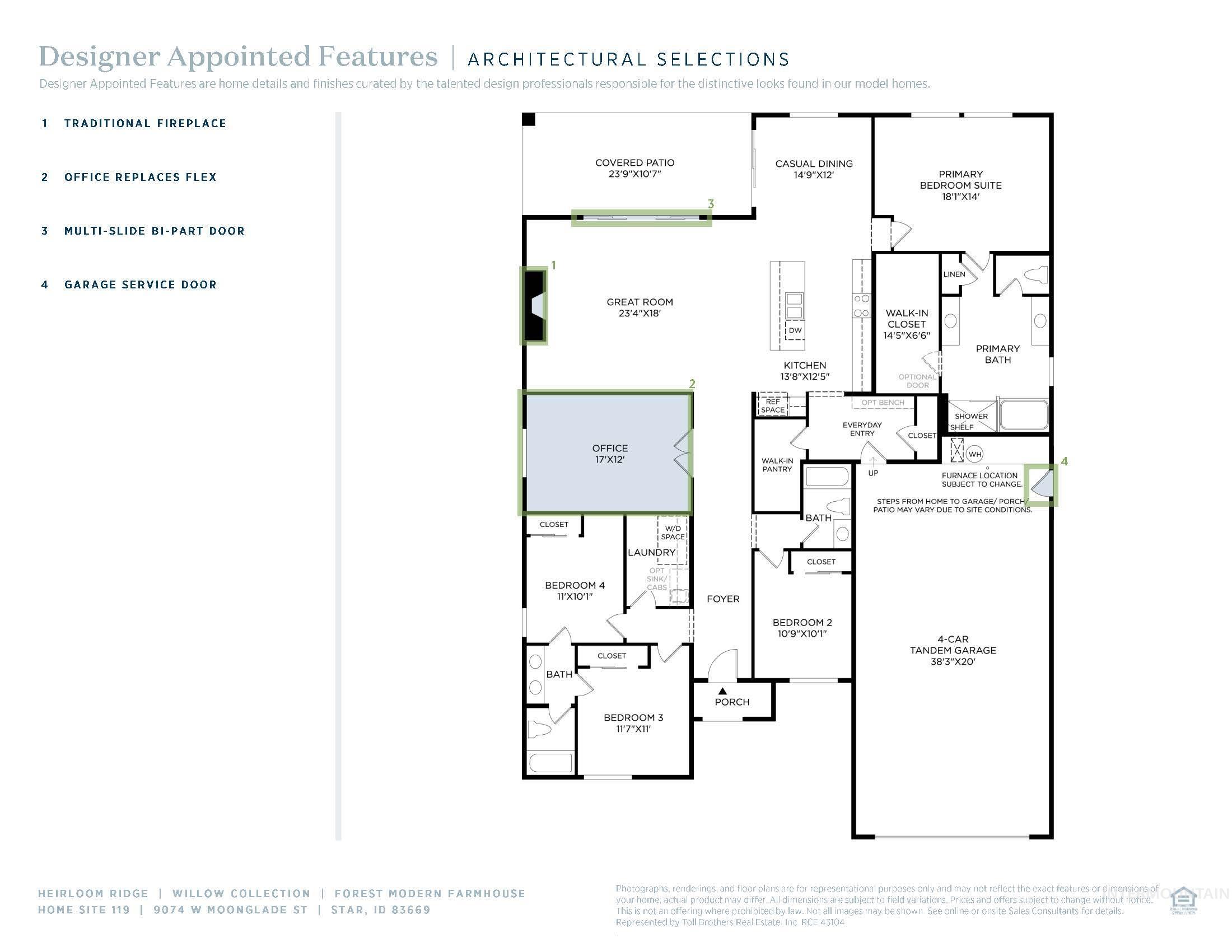 9074 W Moonglade St, Star, Idaho 83669, 4 Bedrooms, 3 Bathrooms, Residential For Sale, Price $709,000,MLS 98974996