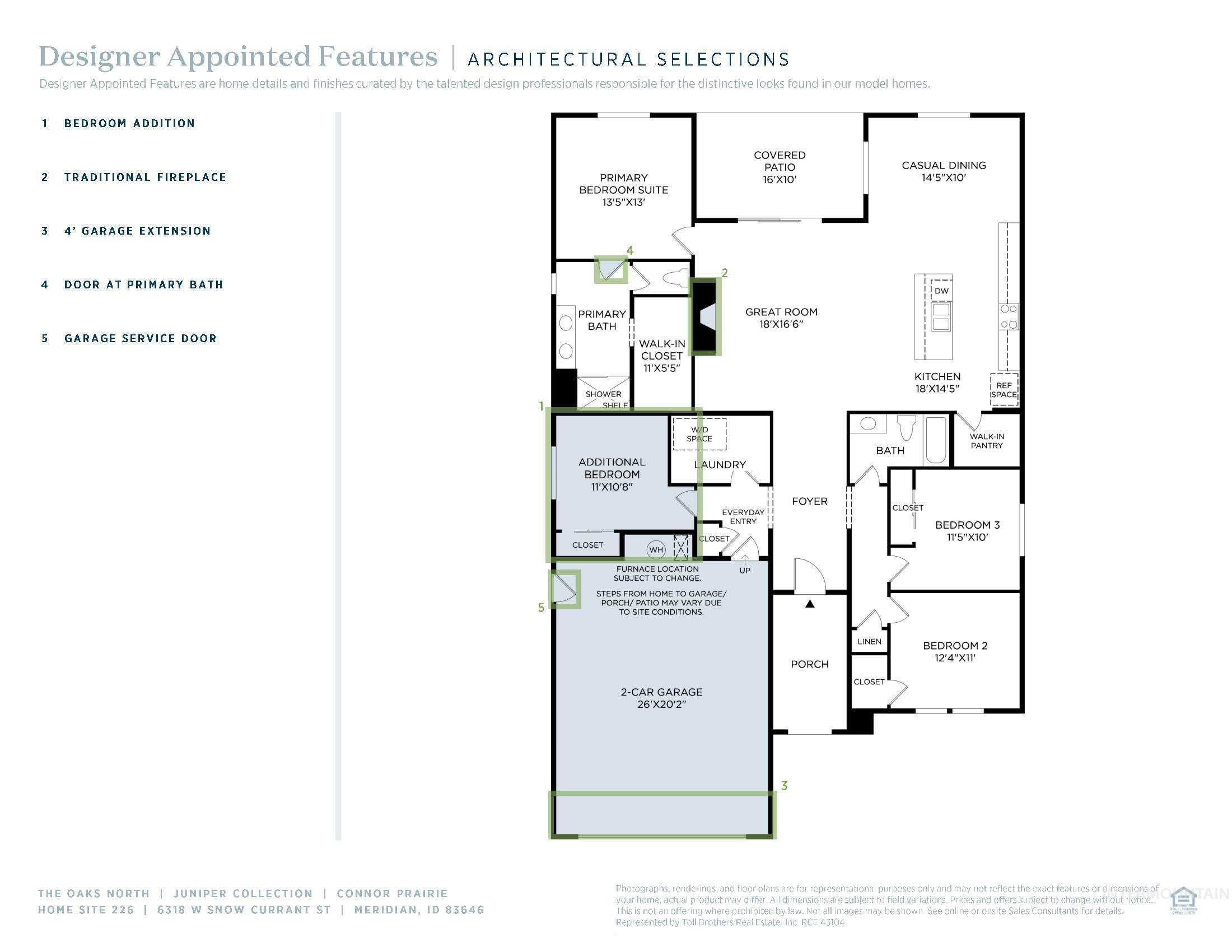 6318 W Snow Currant St, Meridian, Idaho 83646, 4 Bedrooms, 2 Bathrooms, Residential For Sale, Price $569,000,MLS 98975021