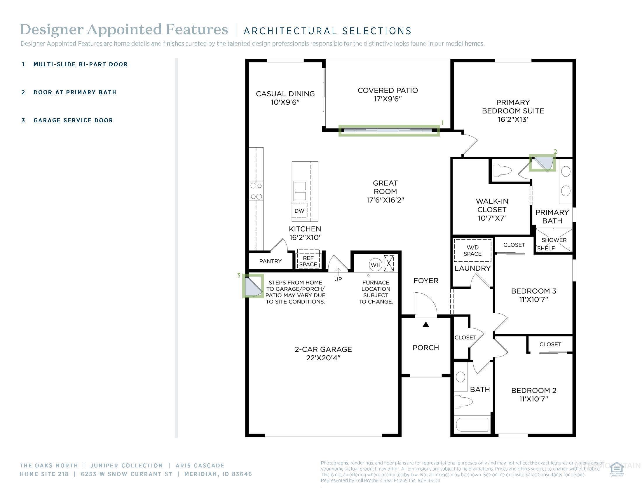 6253 W Snow Currant St, Meridian, Idaho 83646, 3 Bedrooms, 2 Bathrooms, Residential For Sale, Price $489,000,MLS 98975022