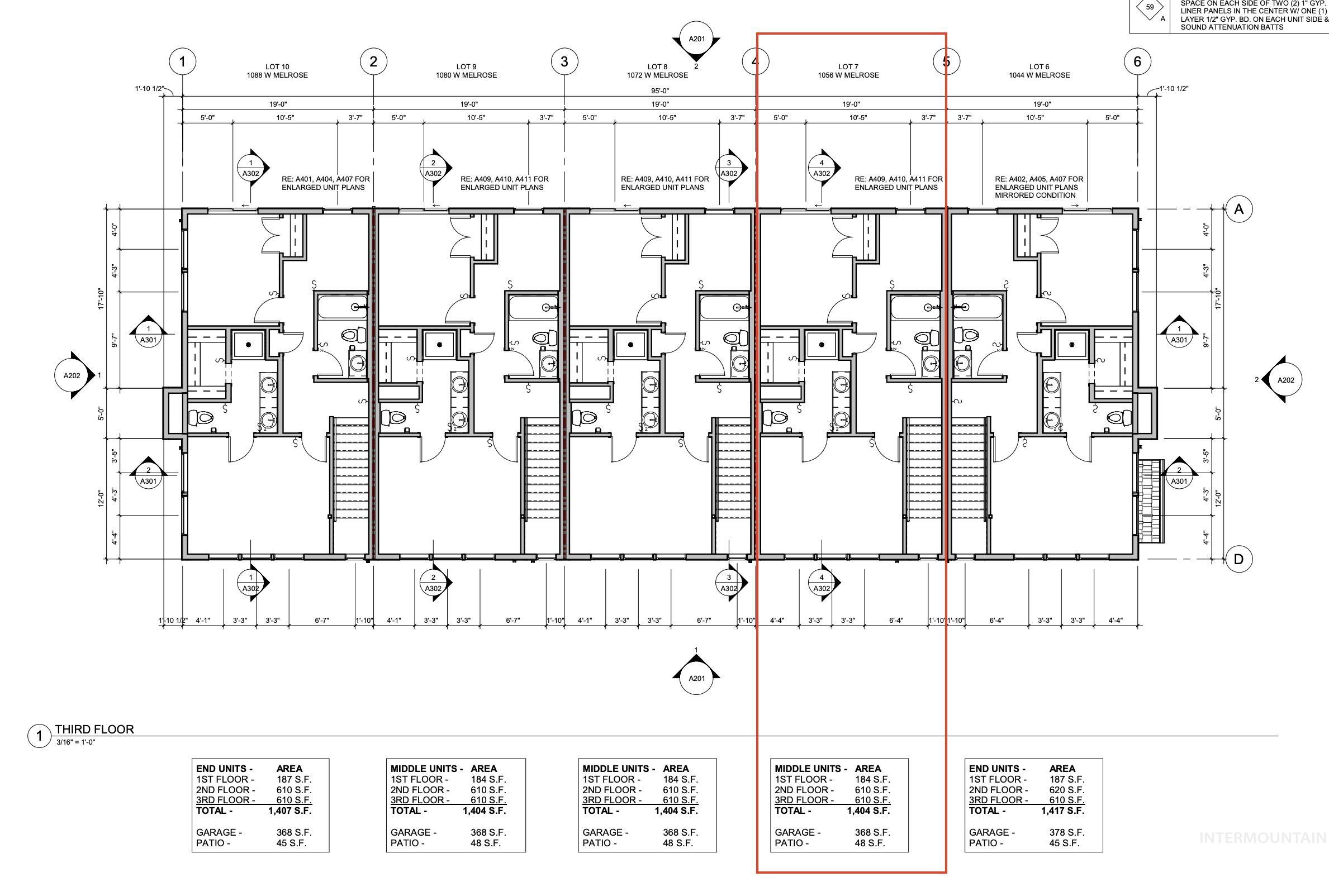 1048 W Melrose St, Boise, Idaho 83706, 2 Bedrooms, 2.5 Bathrooms, Residential For Sale, Price $529,900,MLS 98975103