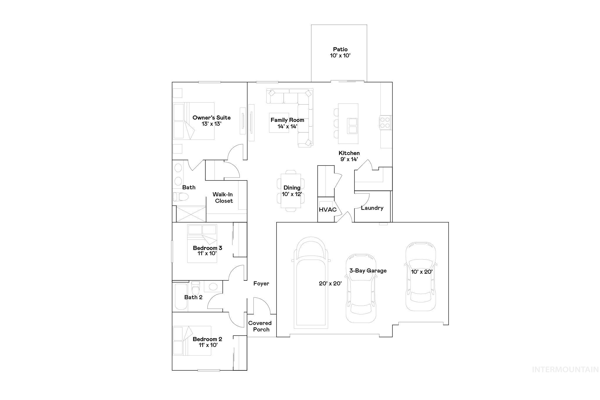 15247 Cloud Crest Ave, Caldwell, Idaho 83607, 3 Bedrooms, 2 Bathrooms, Residential For Sale, Price $399,900, 98975189