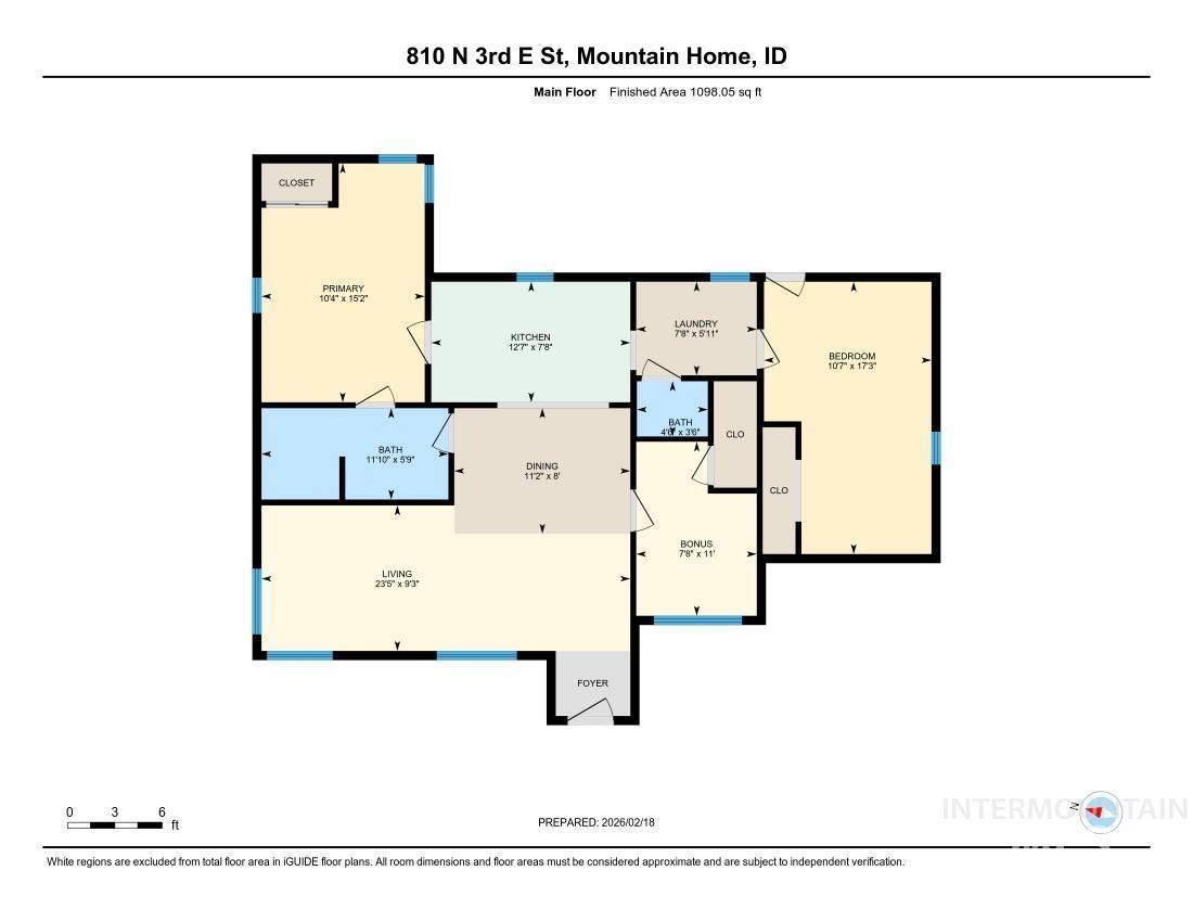 810 N 3Rd E, Mountain Home, Idaho 83647-2128, 3 Bedrooms, 1.5 Bathrooms, Residential For Sale, Price $289,900,MLS 98975242