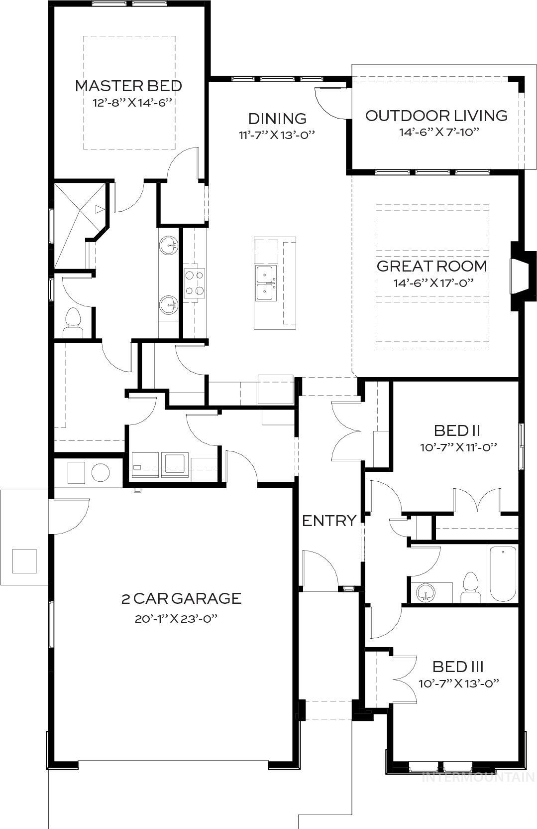 11049 W Lahinch Ln, Kuna, Idaho 83634-0000, 3 Bedrooms, 2 Bathrooms, Residential For Sale, Price $584,880,MLS 98975275