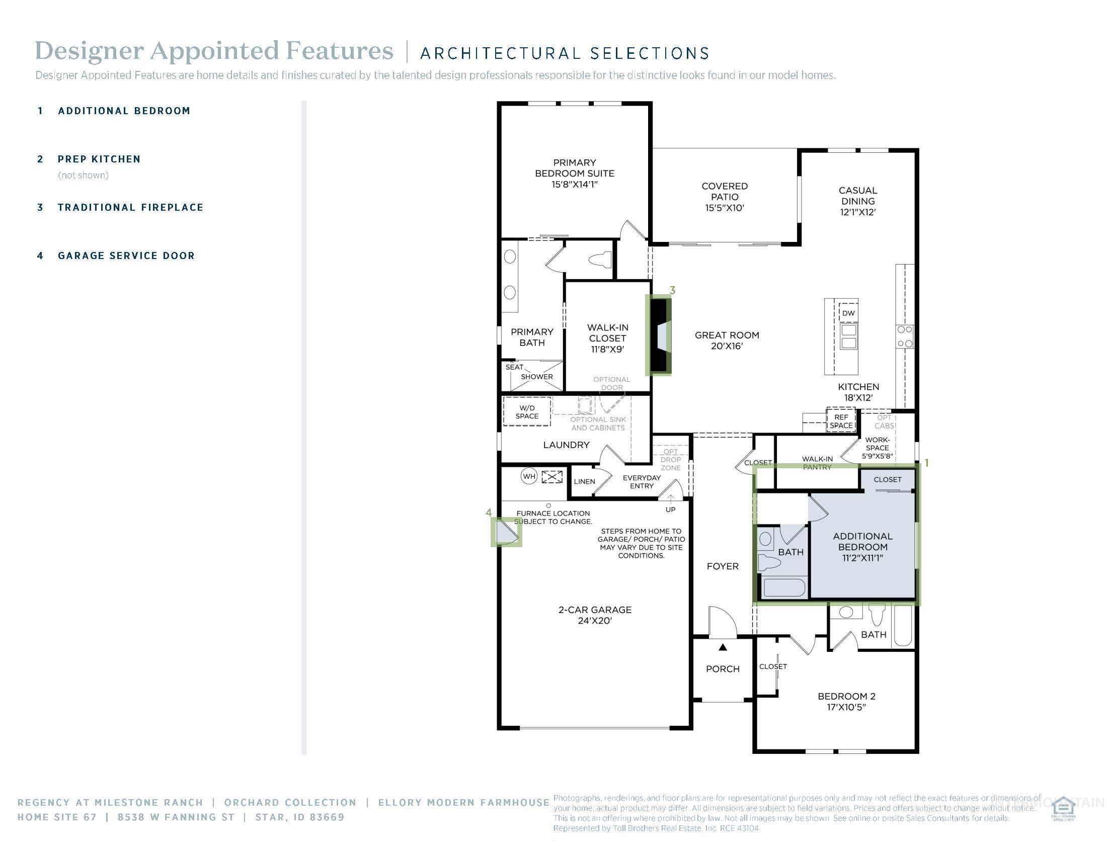 8538 W Fanning St, Star, Idaho 83669, 3 Bedrooms, 3 Bathrooms, Residential For Sale, Price $684,000, 98975581