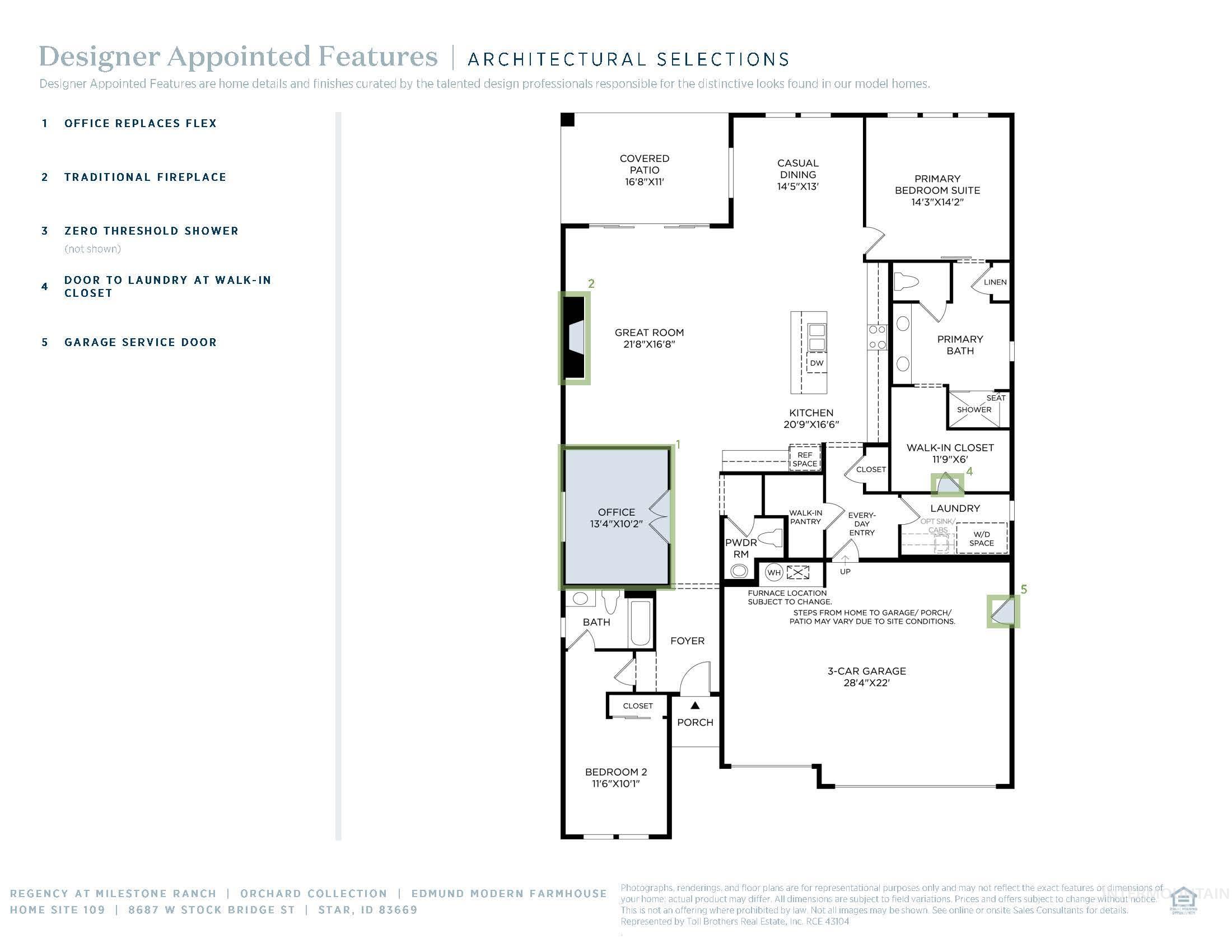 8687 W Stock Bridge St, Star, Idaho 83669, 2 Bedrooms, 2.5 Bathrooms, Residential For Sale, Price $669,000, 98975583