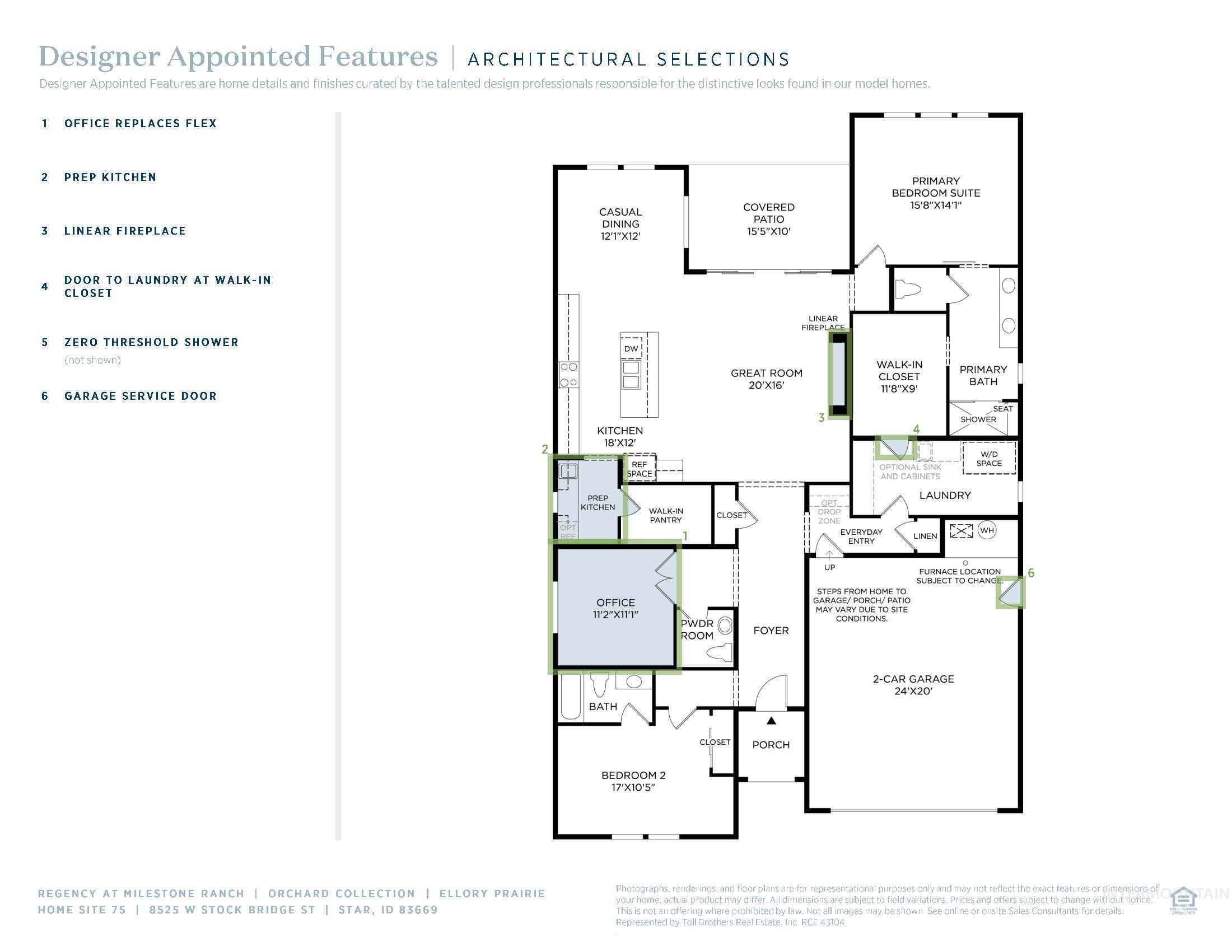 8525 W Stock Bridge St, Star, Idaho 83669, 2 Bedrooms, 2.5 Bathrooms, Residential For Sale, Price $699,000, 98975587