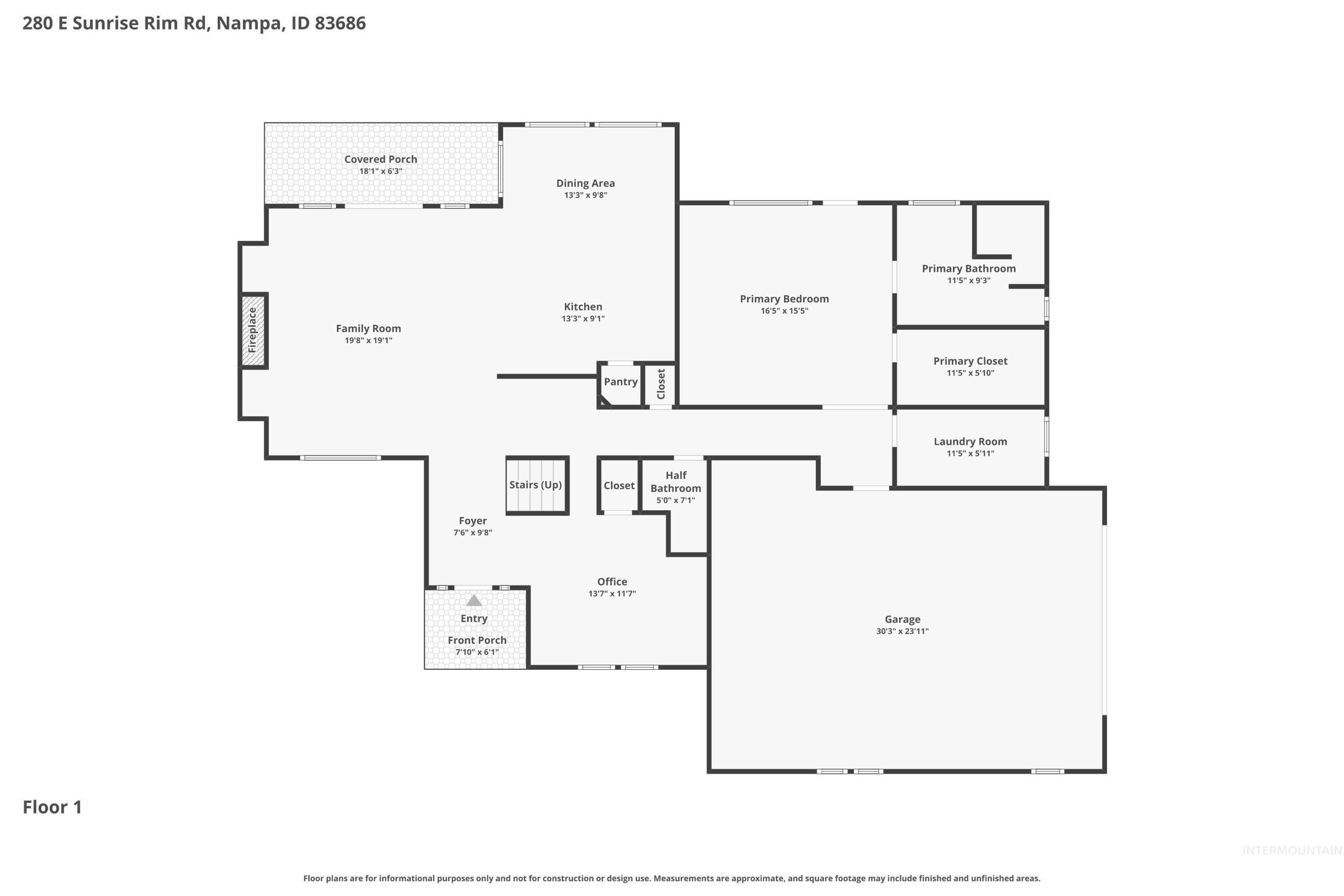 280 E Sunrise Rim Rd, Nampa, Idaho 83686, 4 Bedrooms, 2.5 Bathrooms, Residential For Sale, Price $484,900,MLS 98975681