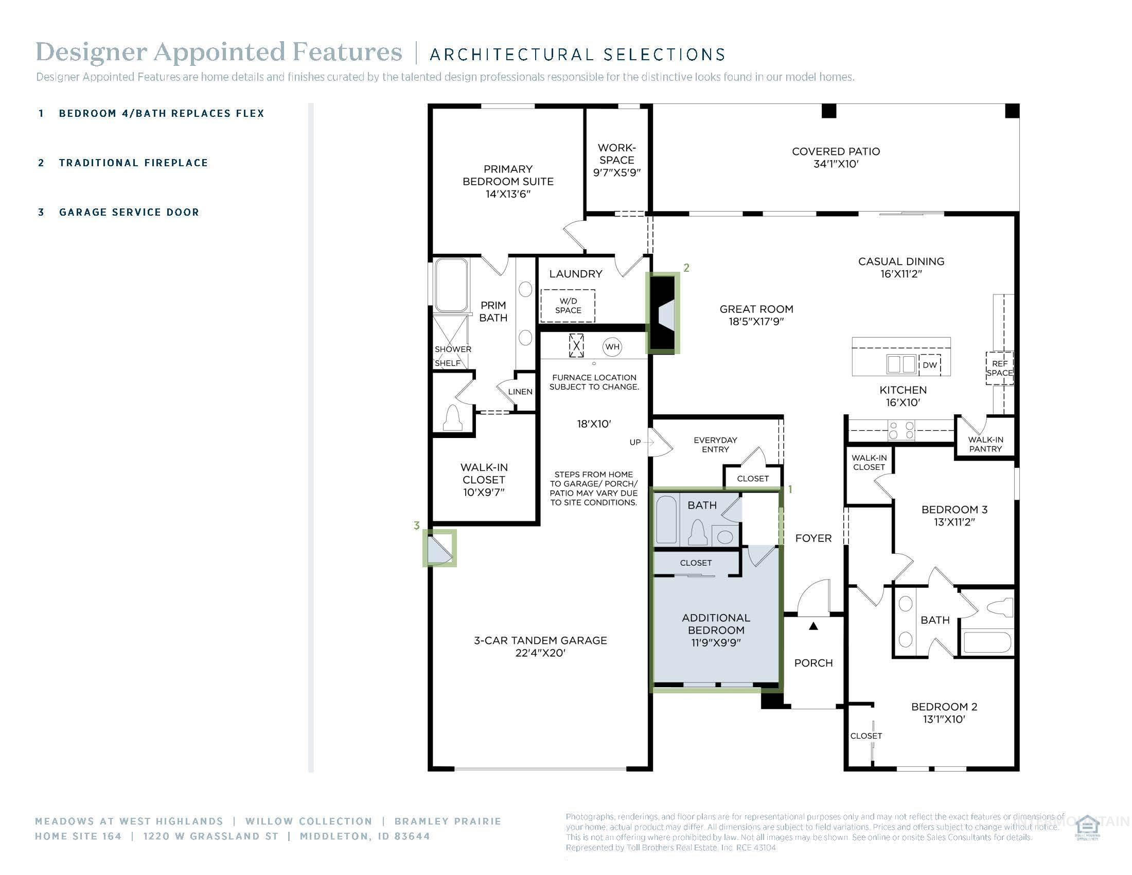 1220 W Grassland St, Middleton, Idaho 83644, 4 Bedrooms, 3 Bathrooms, Residential For Sale, Price $579,000, 98975788