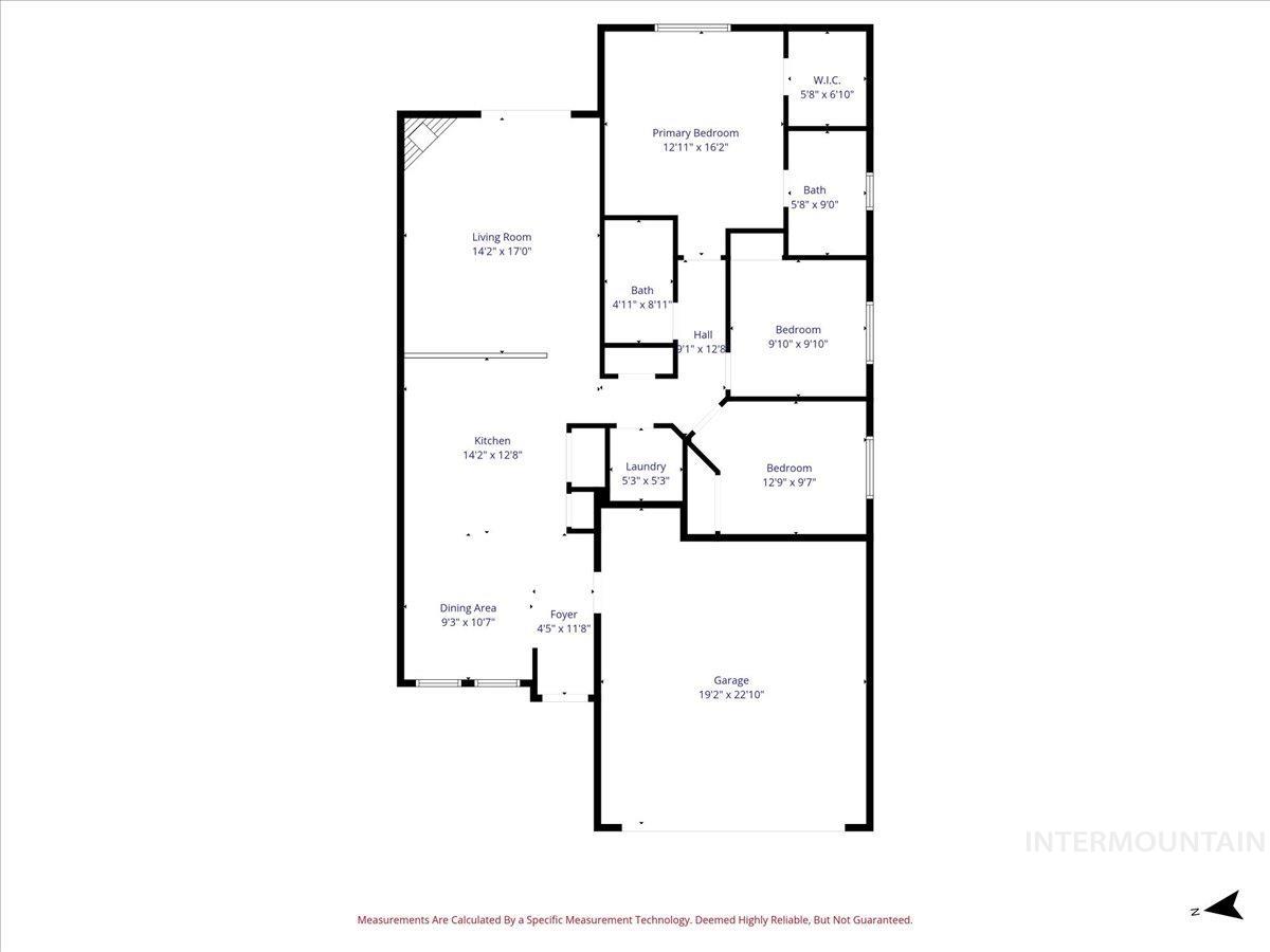 1310 N Gallant Ln, Meridian, Idaho 83642, 3 Bedrooms, 2 Bathrooms, Residential For Sale, Price $429,900, 98975957