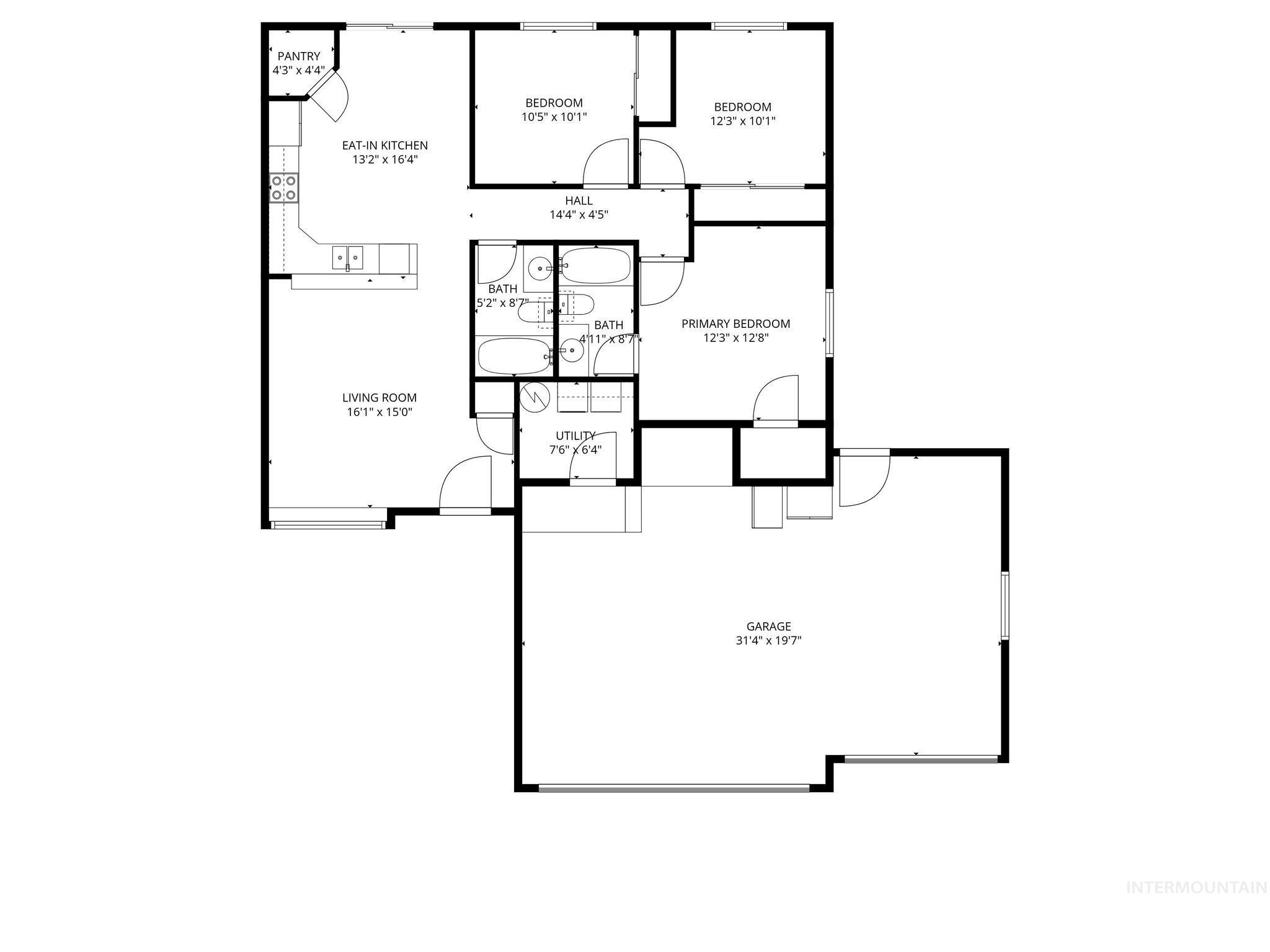 1508 N Cedar Street, Jerome, Idaho 83338, 3 Bedrooms, 2 Bathrooms, Residential For Sale, Price $319,900, 98976054