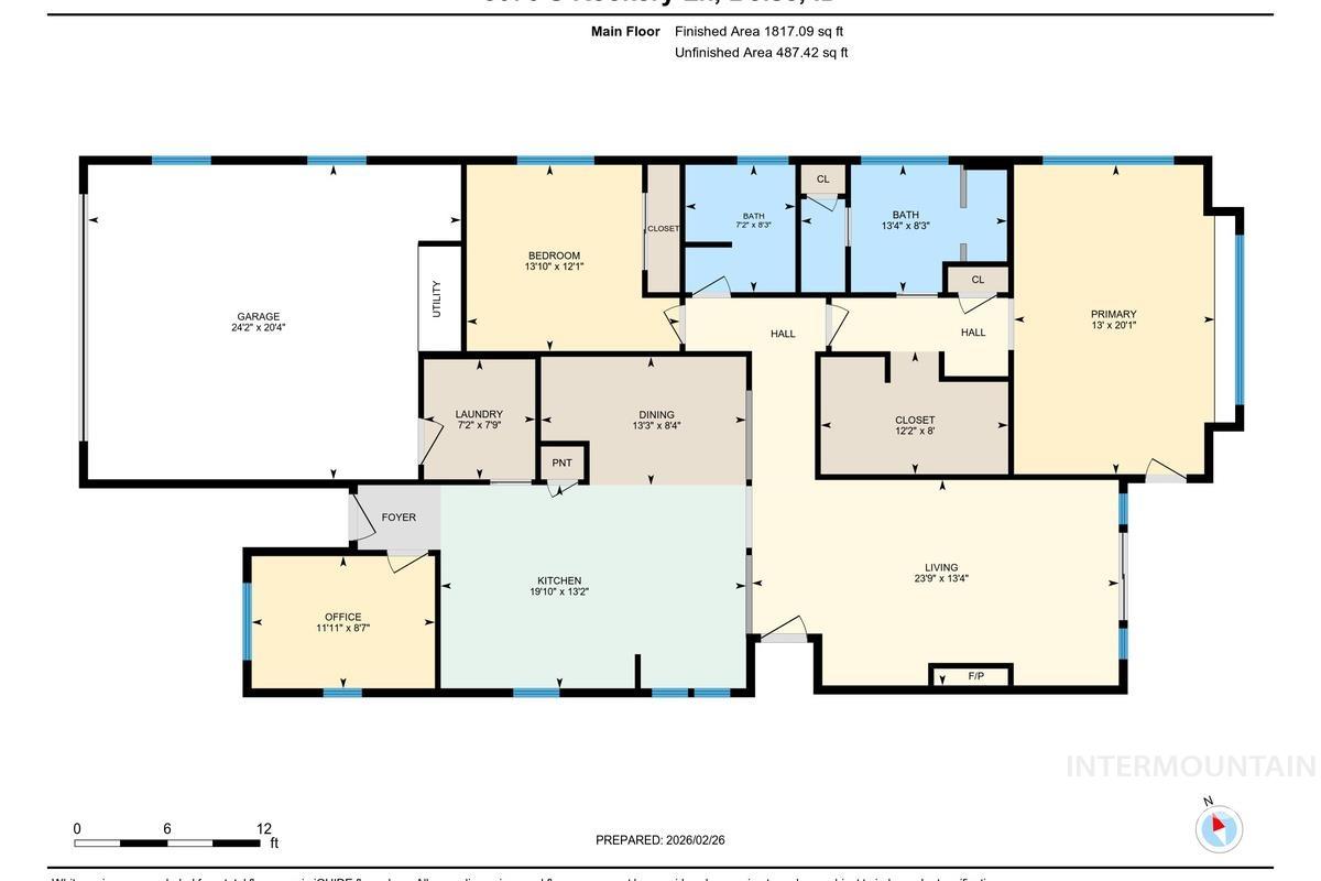 3076 S Rookery Ln, Boise, Idaho 83706, 2 Bedrooms, 2 Bathrooms, Residential For Sale, Price $885,000,MLS 98976222