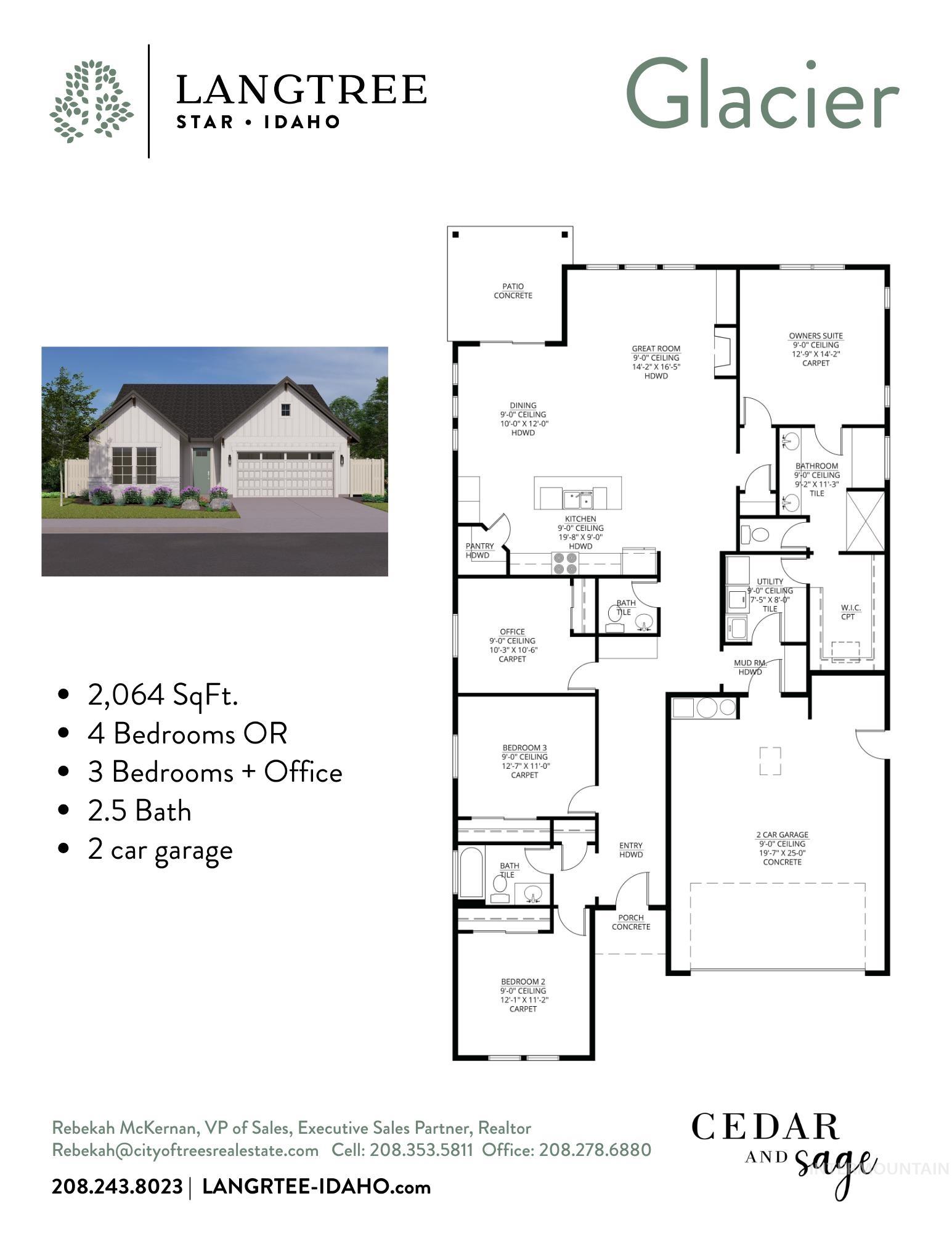 1750 N Green Pine Ln, Star, Idaho 83669, 4 Bedrooms, 2.5 Bathrooms, Residential For Sale, Price $574,900, 98976229