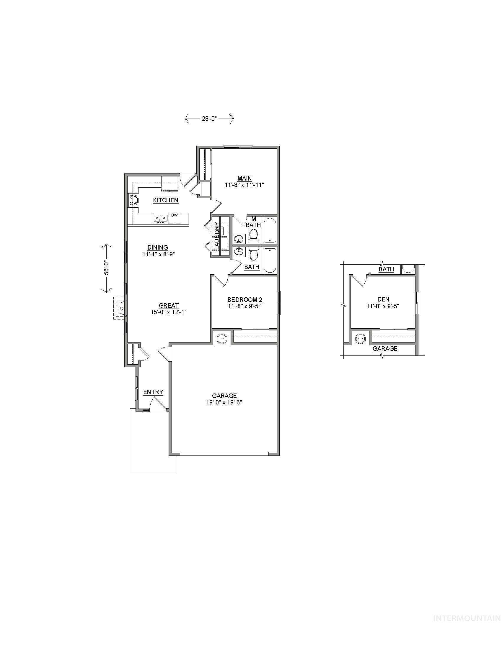 728 SW Mendenhall St, Mountain Home, Idaho 83647, 2 Bedrooms, 2 Bathrooms, Residential For Sale, Price $302,990, 98976324