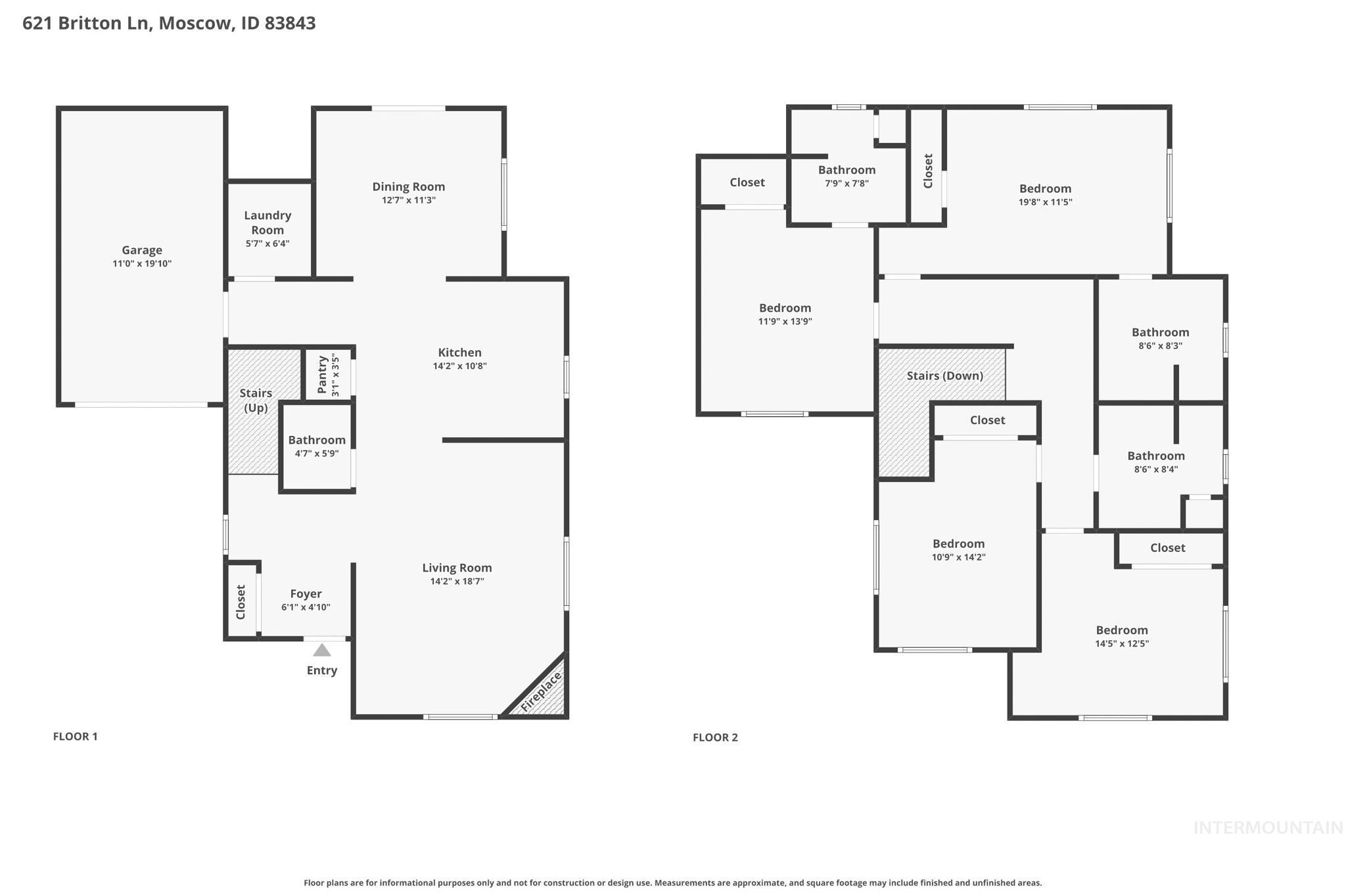 621 Britton Ln, Moscow, Idaho 83843, 4 Bedrooms, 4 Bathrooms, Residential For Sale, Price $439,900, 98976407