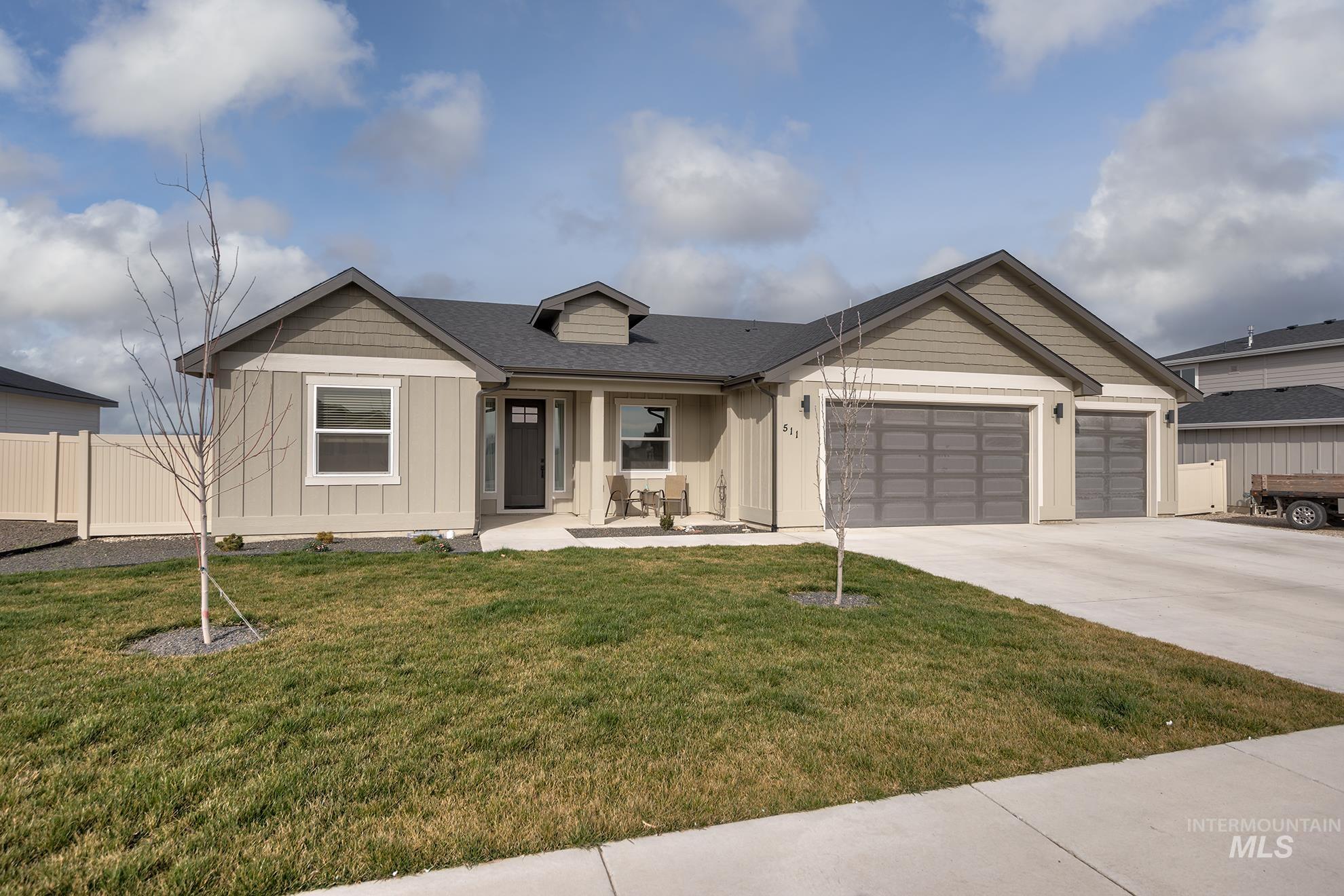 511 Grand Harvest Ave, New Plymouth, Idaho 83655, 4 Bedrooms, 2.5 Bathrooms, Residential For Sale, Price $520,000, 98976408